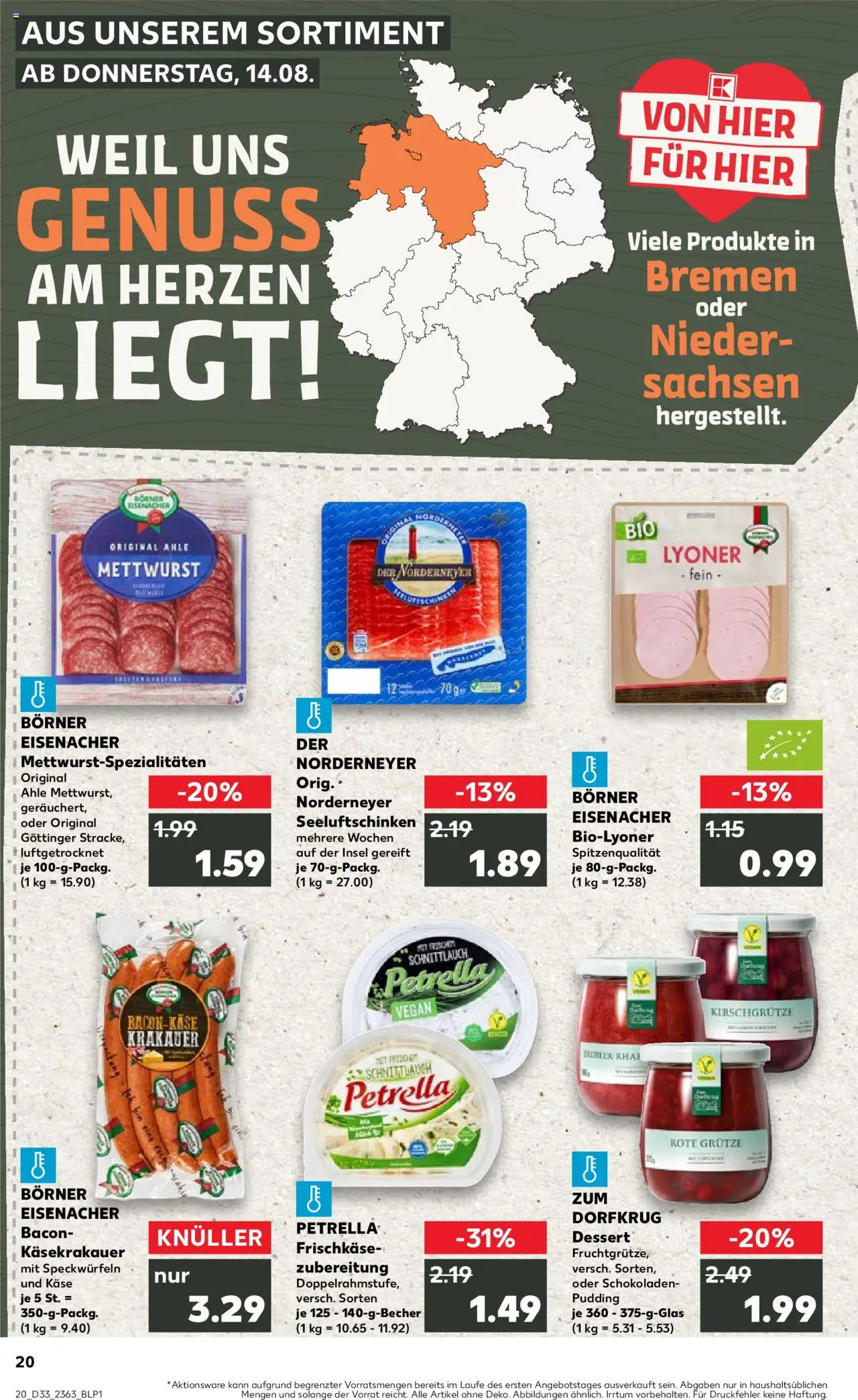  | Pagina: 20 | Producten: Bacon, Pudding