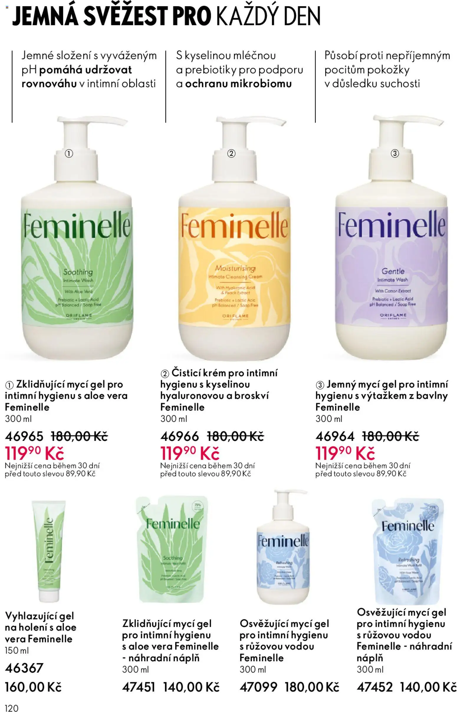 Oriflame katalog č.15/2025 od 22.10.2025 | Strana: 120 | Produkty: Gel na holení, Krém, Mycí gel, Aloe vera