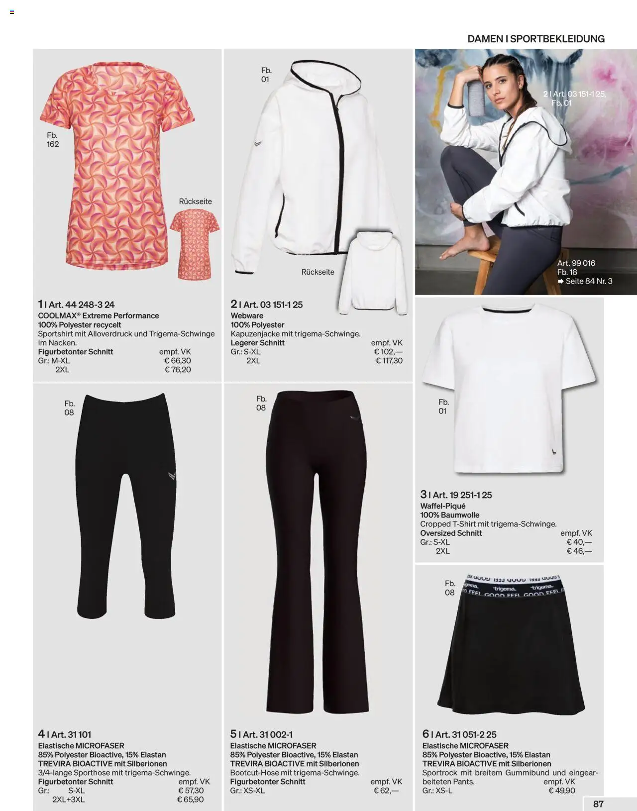 Trigema Prospekt 	 – gültig ab 01.09.2025 | Seite: 87 | Produkte: Sweatshirt