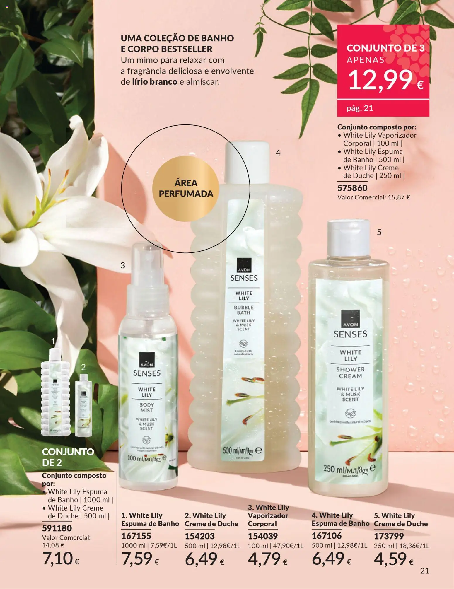 Catálogo Avon Campanha 3 │ válido de 01.03.2026 | Página: 21 | Produtos: Fragrância, Espuma de banho, Banho, Creme