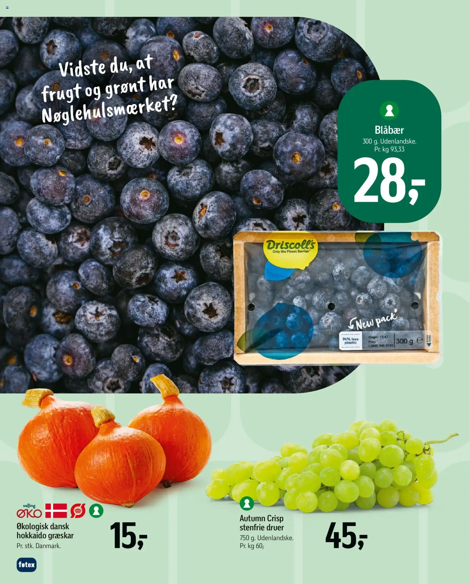 Føtex tilbudsavis – gyldig fra 02.01.2026 | Side: 15 | Produkter: Blåbær, Græskar