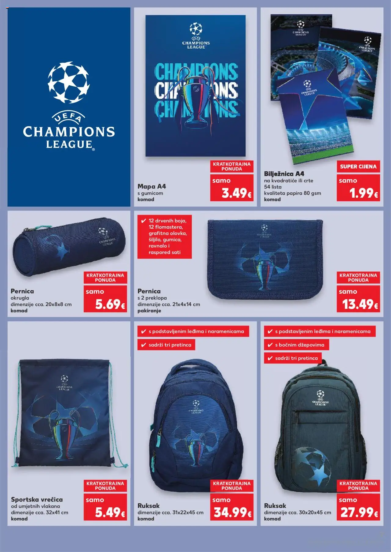 Kaufland katalog | vrijedi od 11.08.2025 | Stranica: 7 | Proizvodi: Pernica, Ruksak, Notebook, Bilježnica