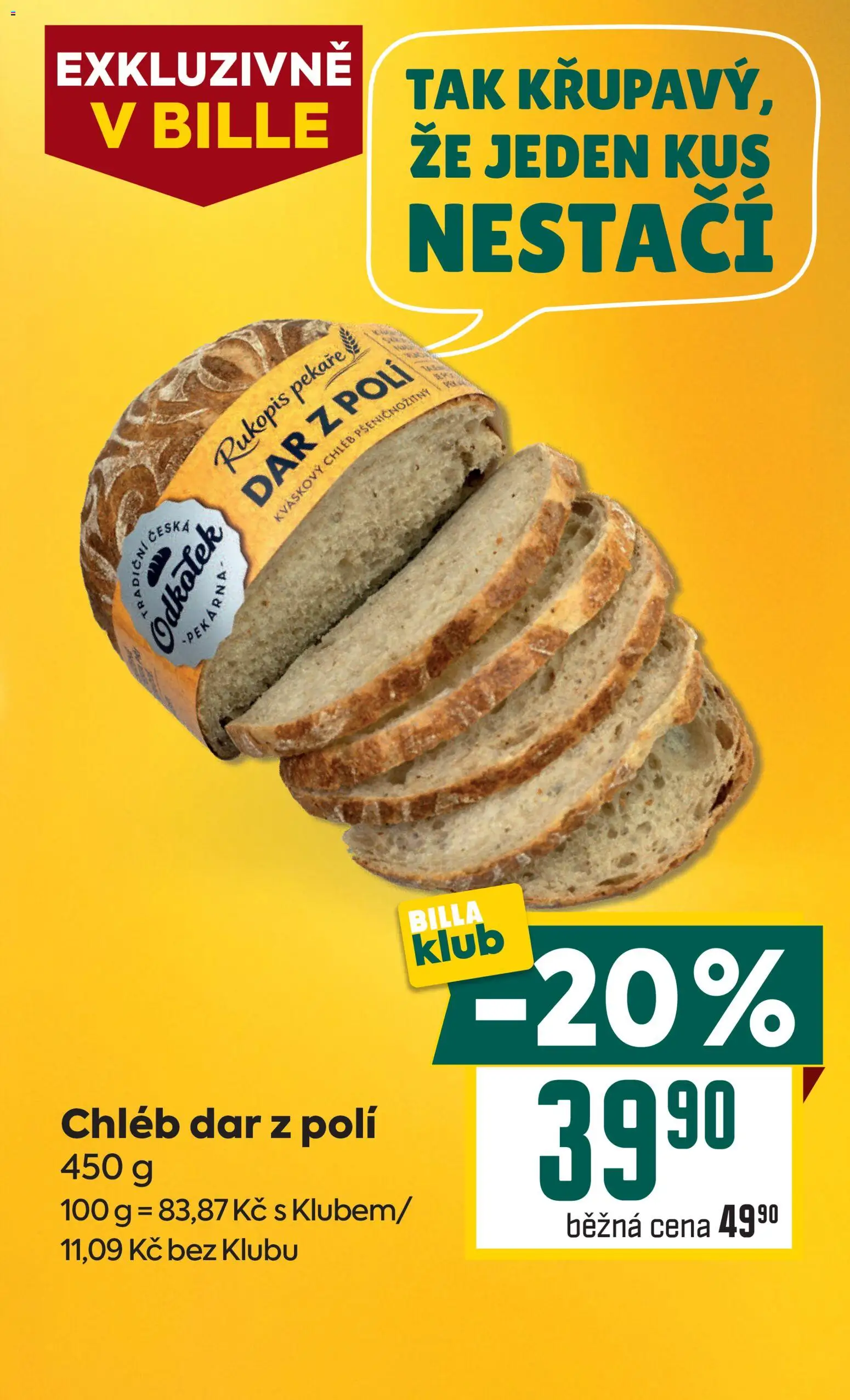 Billa Velký leták od 22.04.2026 | Strana: 11 | Produkty: Chléb, Kváskový chléb