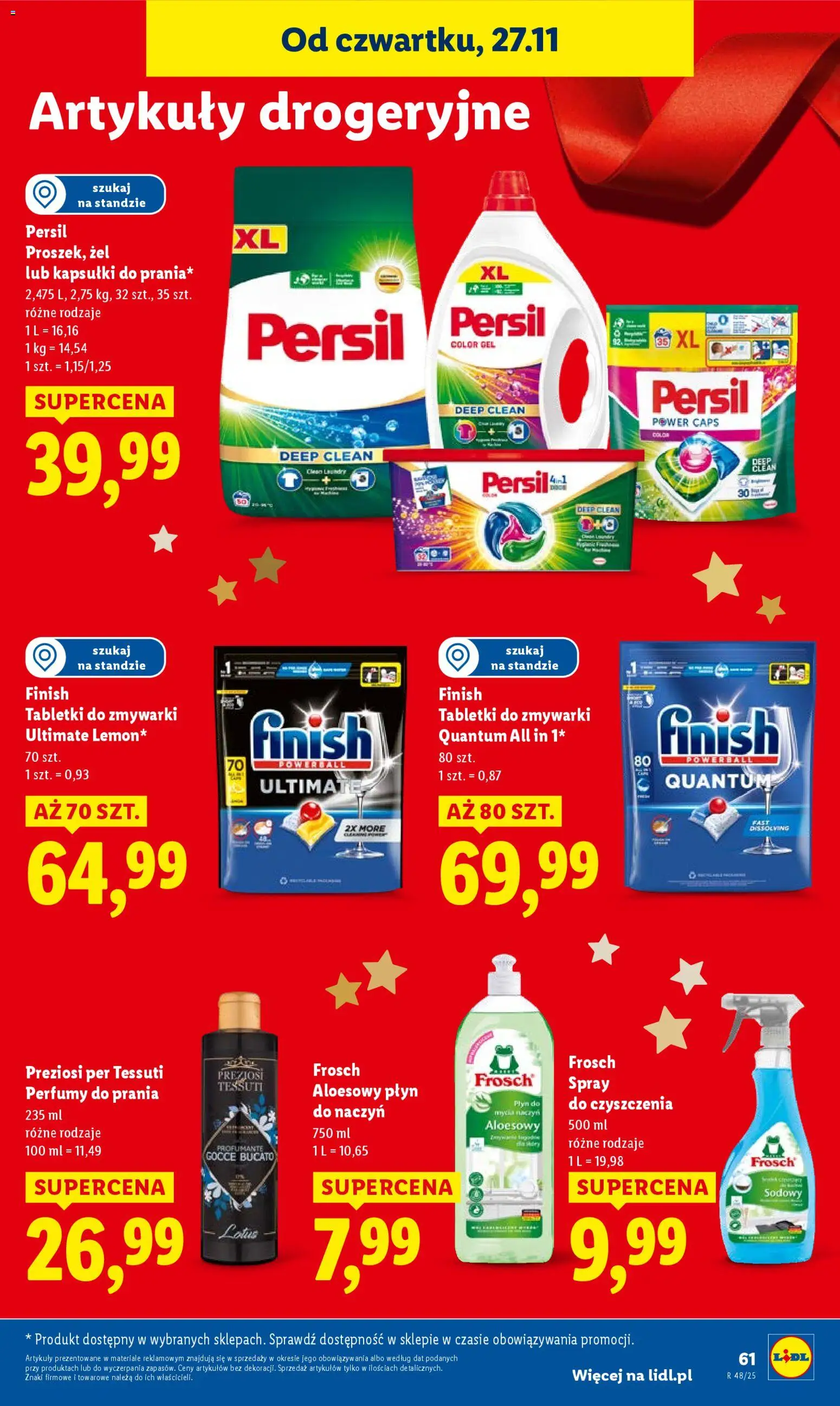 Lidl Black Friday od 27.11.2025 | Strona: 61 | Produkty: Persil, Perfumy, Detergent, Tabletki do zmywarki