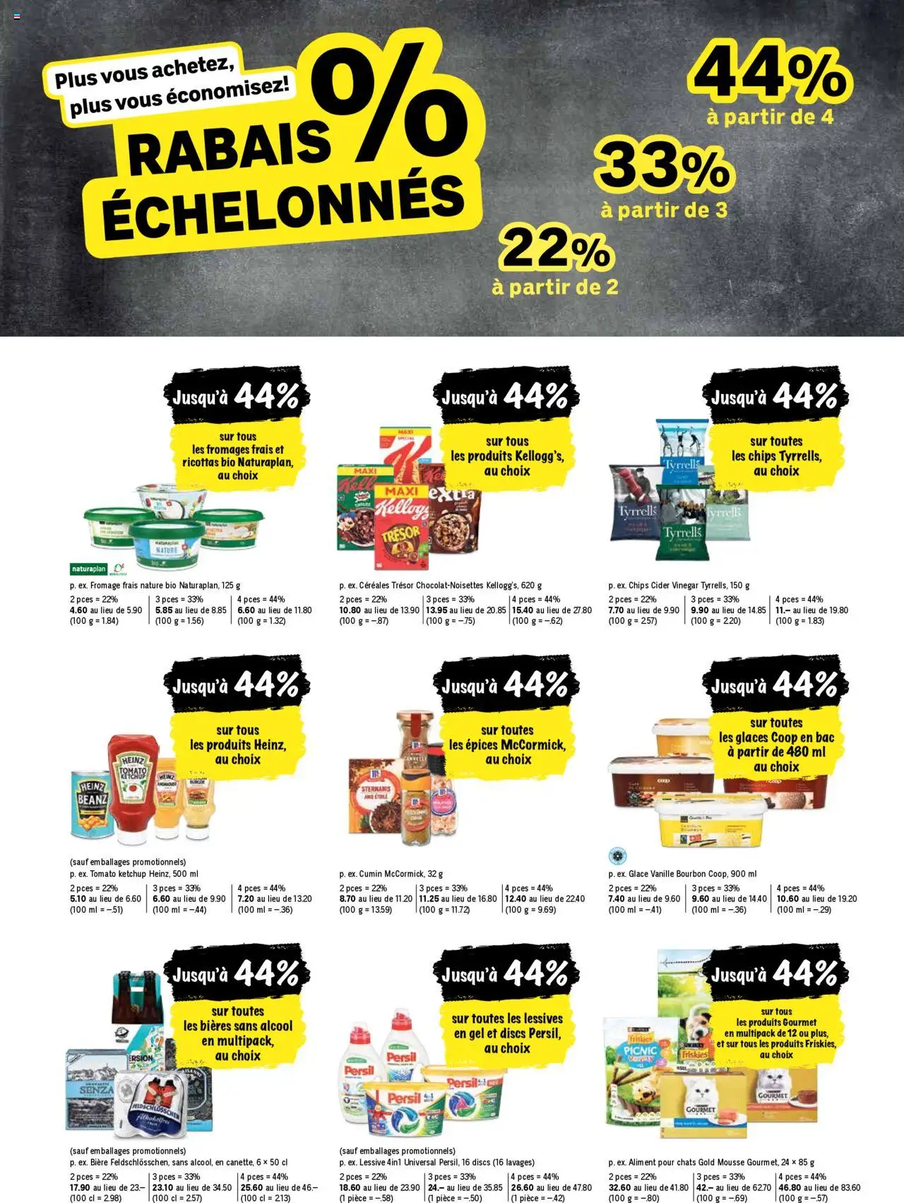 Coop - Les actions de la semaine ab 28.08.2025 | Seite: 22 | Produkte: Glace, Bourbon, Chips, Ketchup