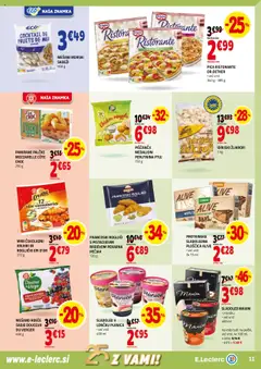 E.leclerc katalog │ velja od 16.07.2025 | Stran: 11 | Izdelki: Rogljički, Pica, Sladoled, Morski sadezi