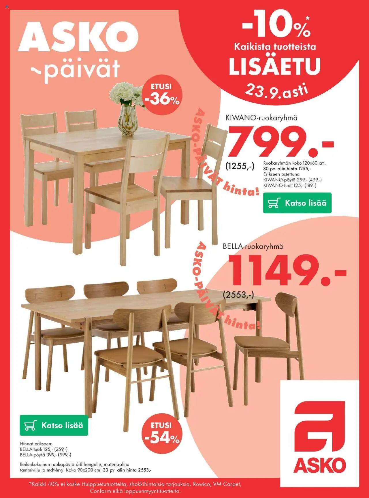 Asko tarjoukset – voimassa 19.09.2025 alkaen | Sivu: 8