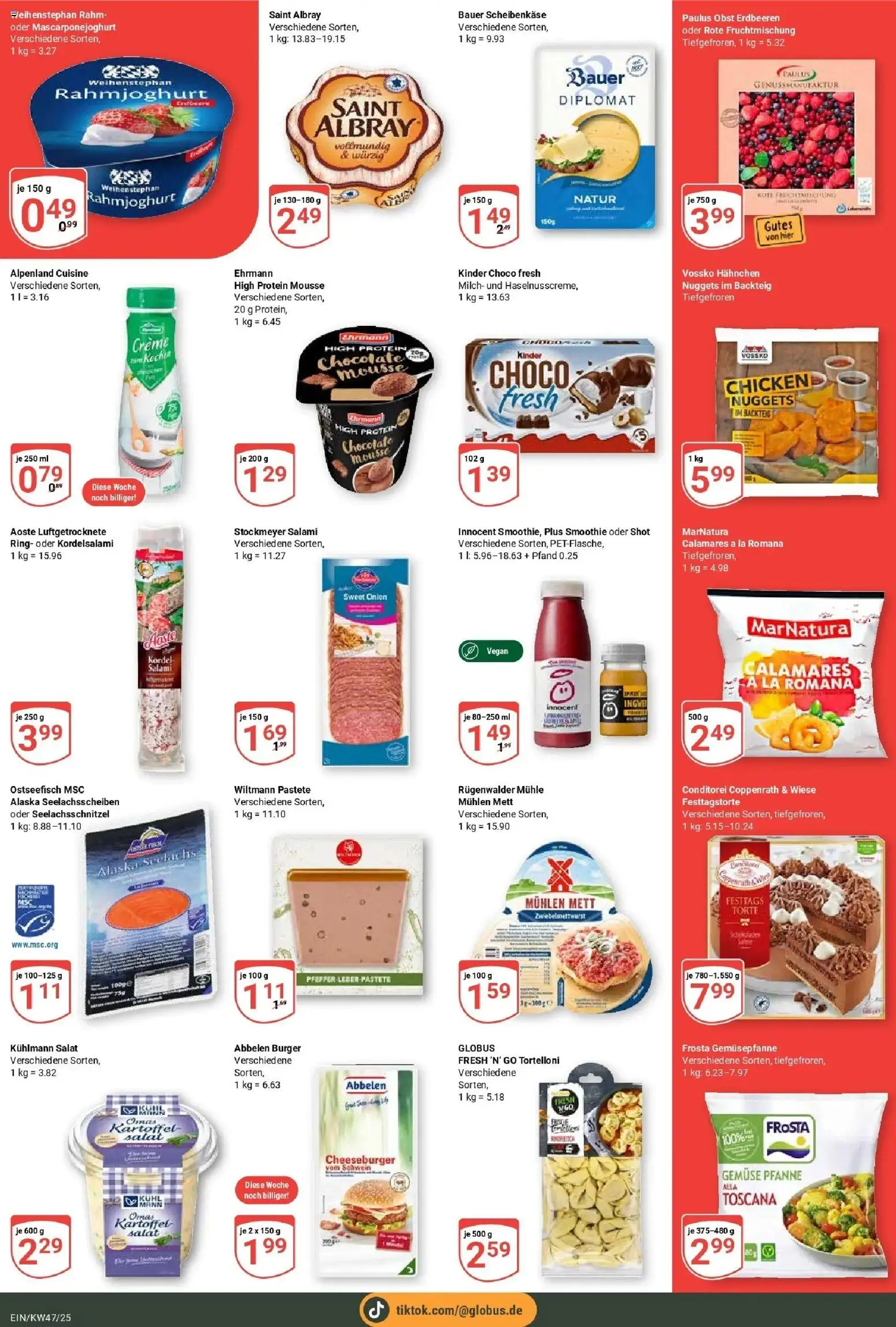 Globus prospekt Homburg-Einöd	 – gültig ab 17.11.2025 | Seite: 3 | Produkte: Hahnchen, Frosta, Gemüse, Obst