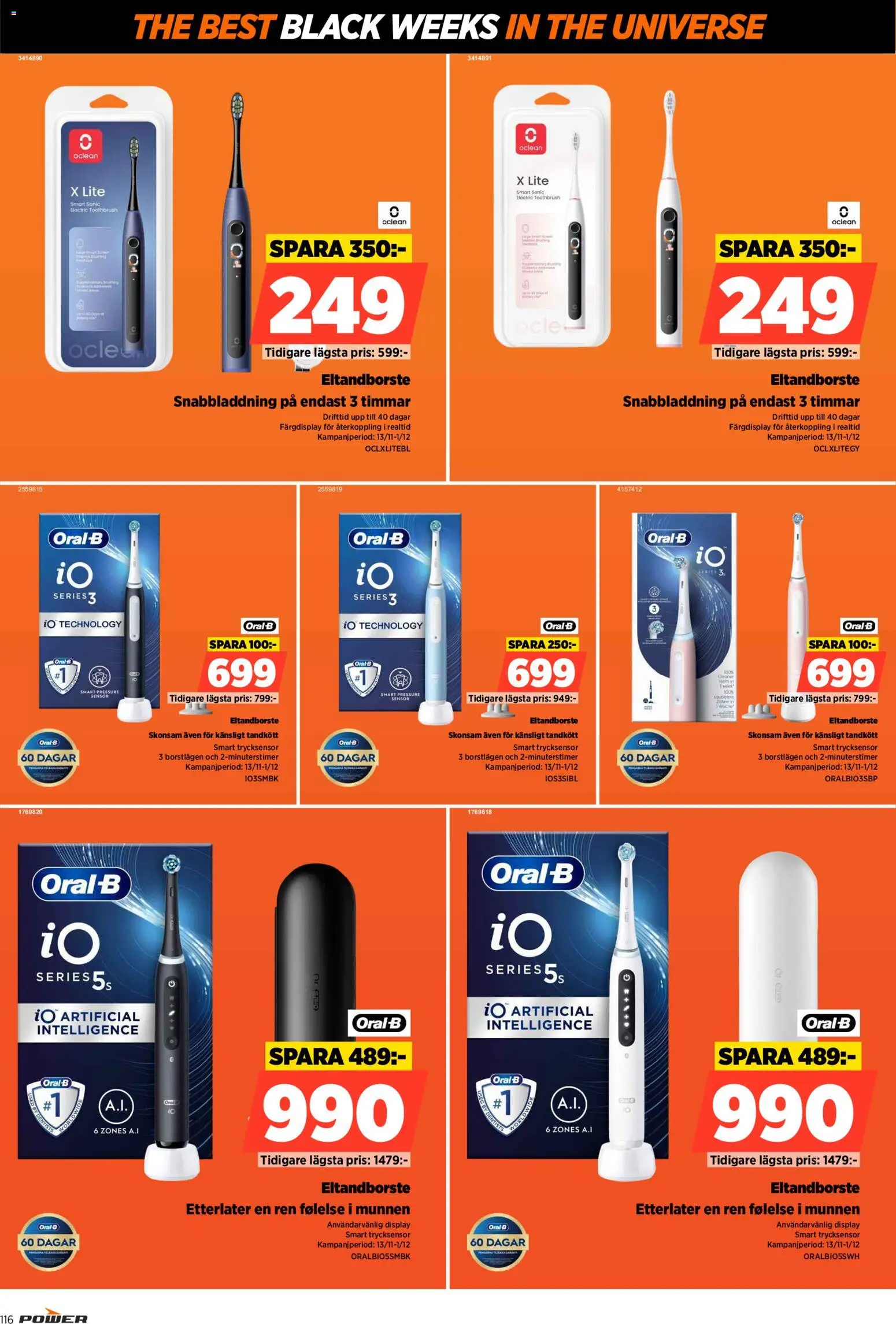 Power reklamblad aktuell från 24.11.2025 | Sida: 116 | Produkter: Eltandborste