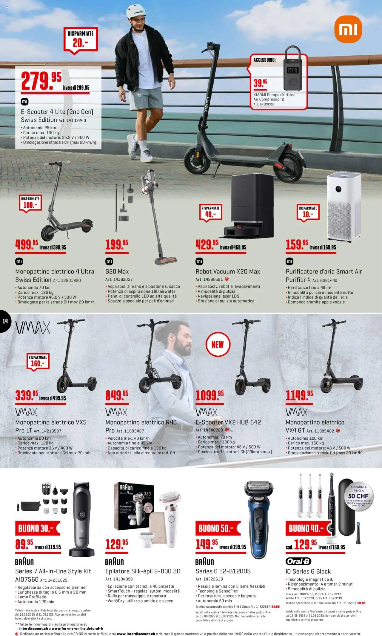 Interdiscount Aktionen IT ab 25.08.2025 | Seite: 14 | Produkte: Pinzette, Xiaomi