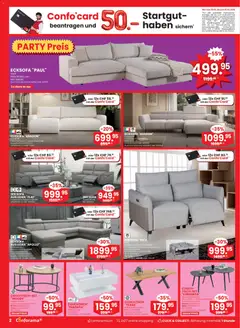 Conforama aktionen ab 25.03.2026 gültig | Seite: 2 | Produkte: Kissen, Couch, Couchtisch, Ecksofa