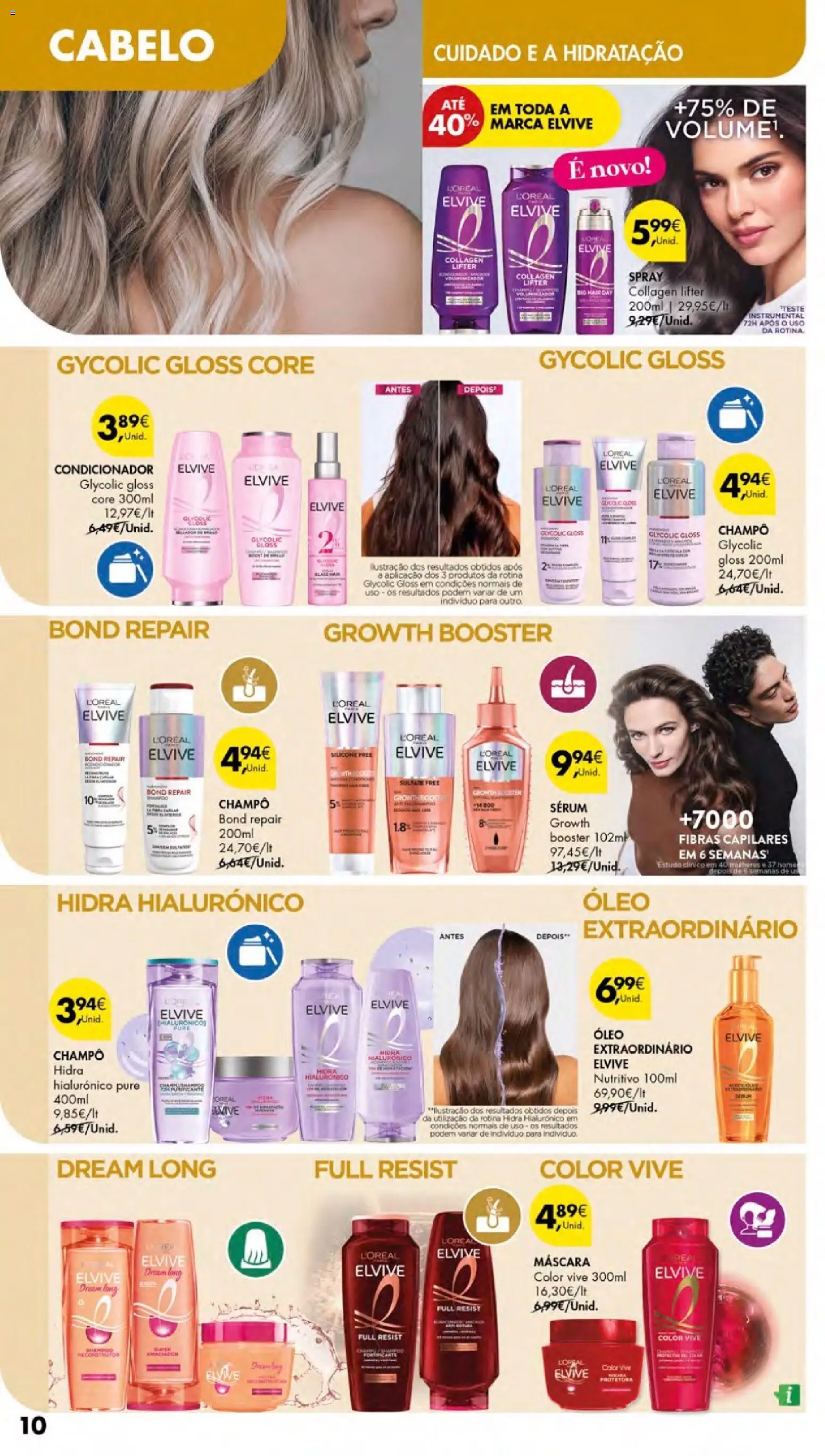 Pingo Doce - Cuidados Pessoais e para o Lar Açores │ válido de 26.02.2026 | Página: 10 | Produtos: Gloss, Condicionador, Sérum, Óleo