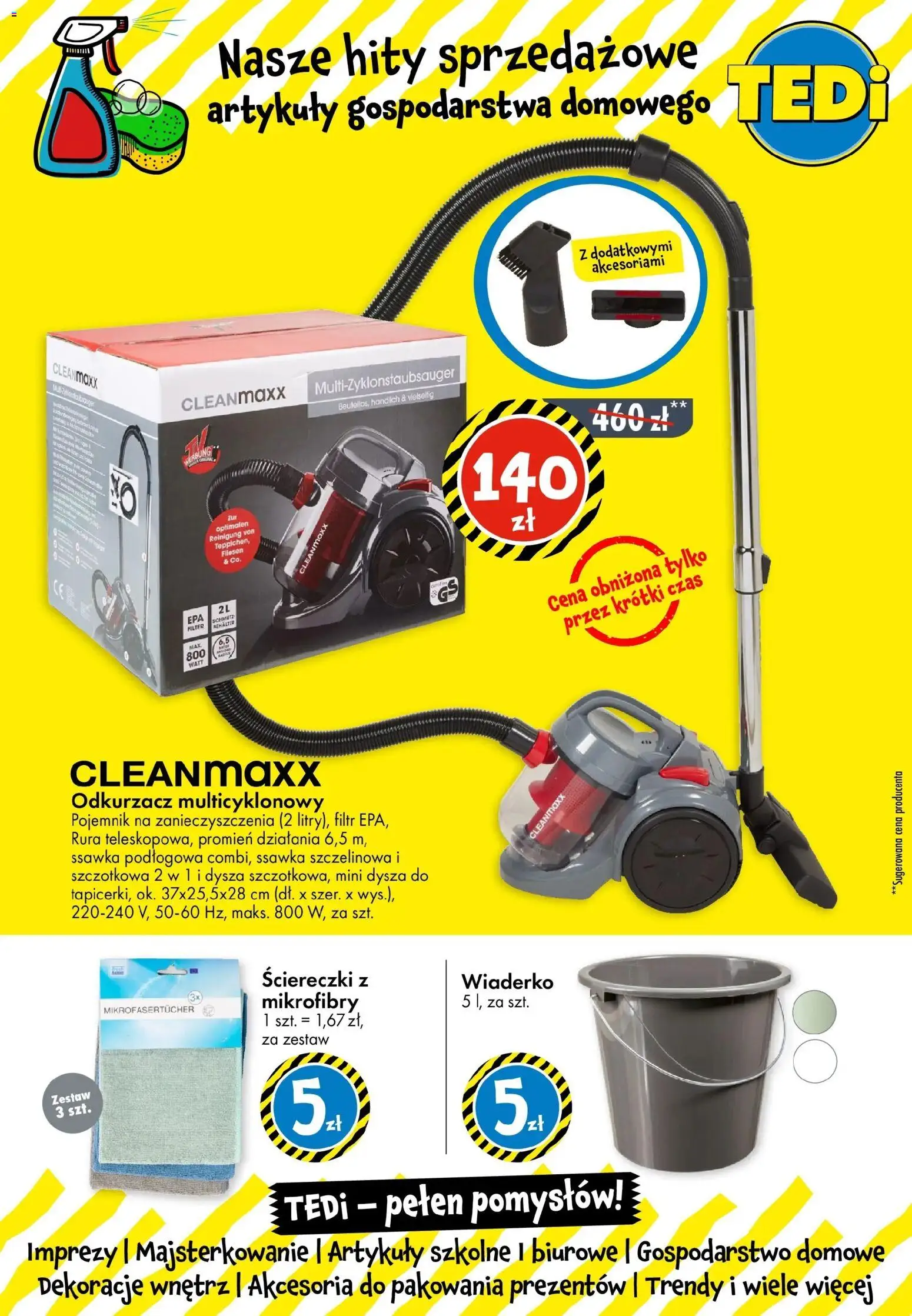 TEDi Gazetka - Namysłów  od 12.11.2025 | Strona: 7 | Produkty: Odkurzacz, Artykuły szkolne