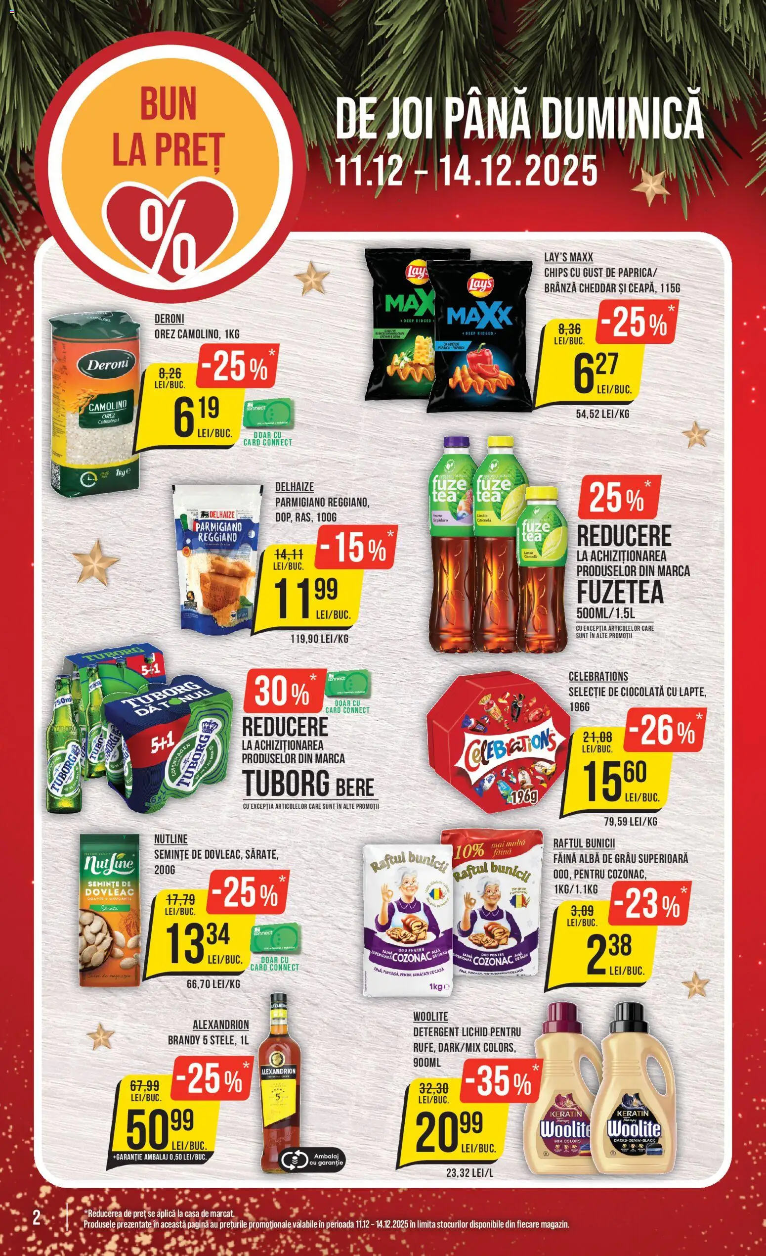 Noul catalog Mega Image – valabil de la 11.12.2025 | Pagină: 2 | Produse: Ciocolată, Bere, Făină, Orez