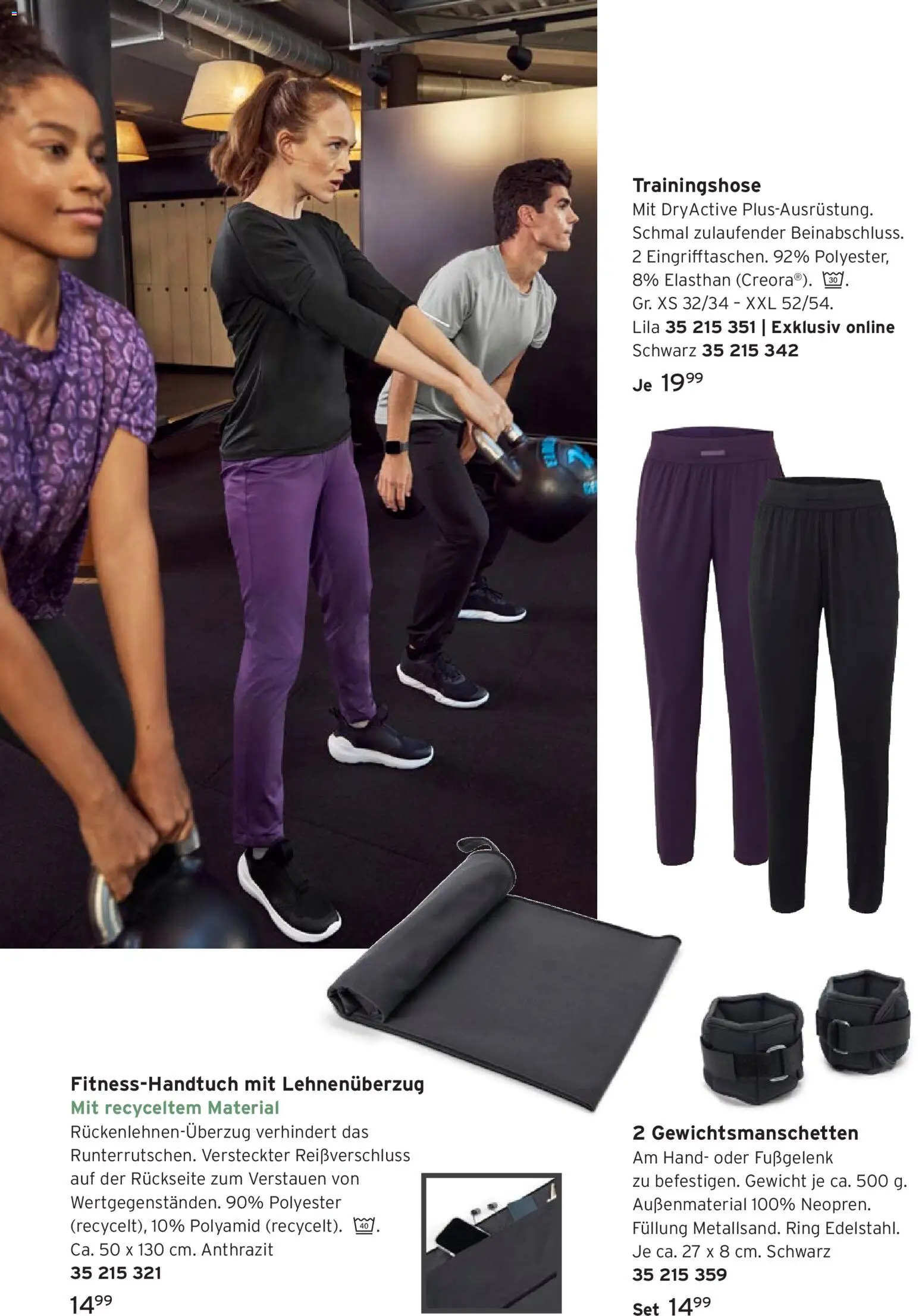 Prospekt Tchibo Back to gym – gültig ab 07.01.2026 | Seite: 10 | Produkte: Gewicht, Trainingshose