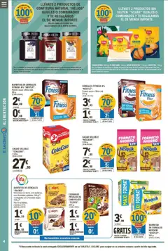 Vista previa E.Leclerc folleto válido desde el 07.10.2025 | Página: 4 | Productos: Cereales, Cereales Fitness, Cacao soluble, Φρυγανιές σικάλεως