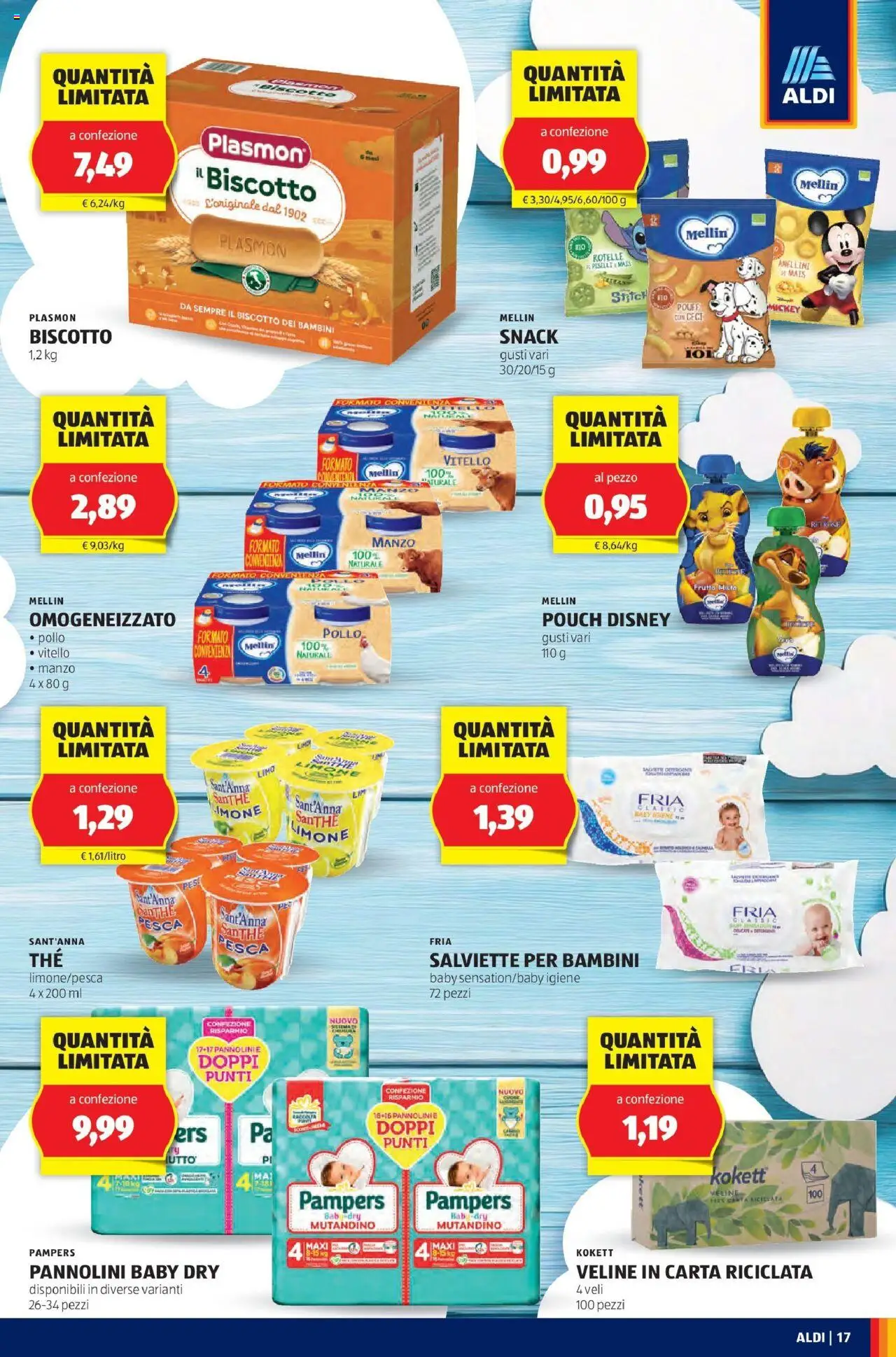 Volantino Aldi del 22.06.2025 | Pagina: 17 | Prodotti: Veline, Ceci, Limone, The