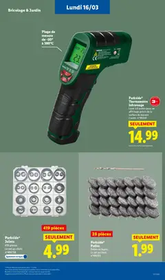 LIDL - Prévisualisation de Parkside® Joints, 419 pièces Le set au choix. n°496158 Également en ligne valide à partir de 12.03.2026 | Page: 57 | Produits: Thermomètre