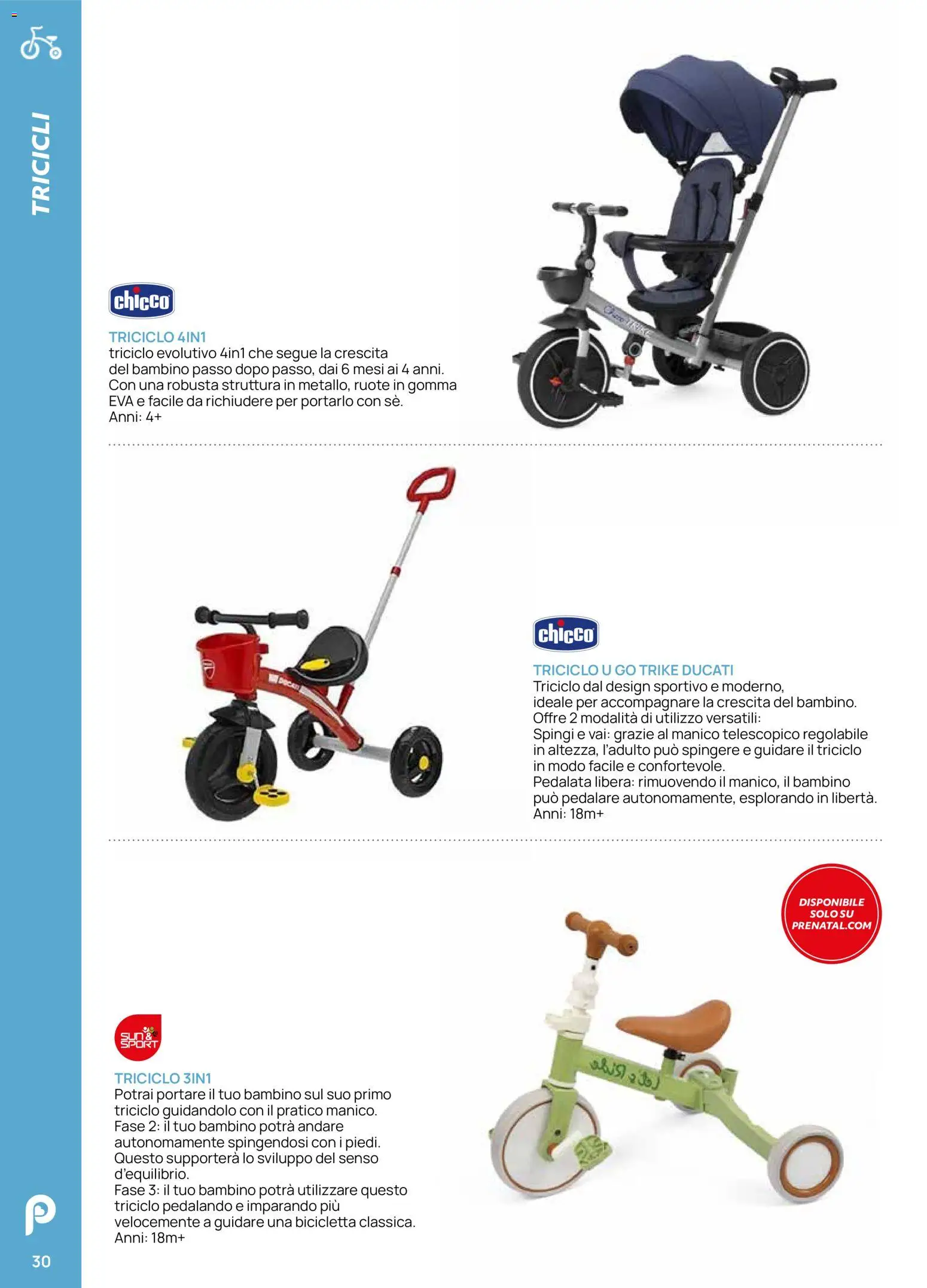 Volantino Prenatal del 28.04.2026 | Pagina: 30 | Prodotti: Bicicletta