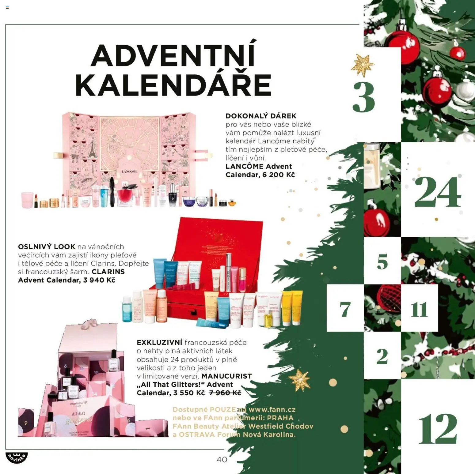 FAnn katalog Vánoce 2025 od 30.10.2025 | Strana: 40 | Produkty: Kalendář, Nehty