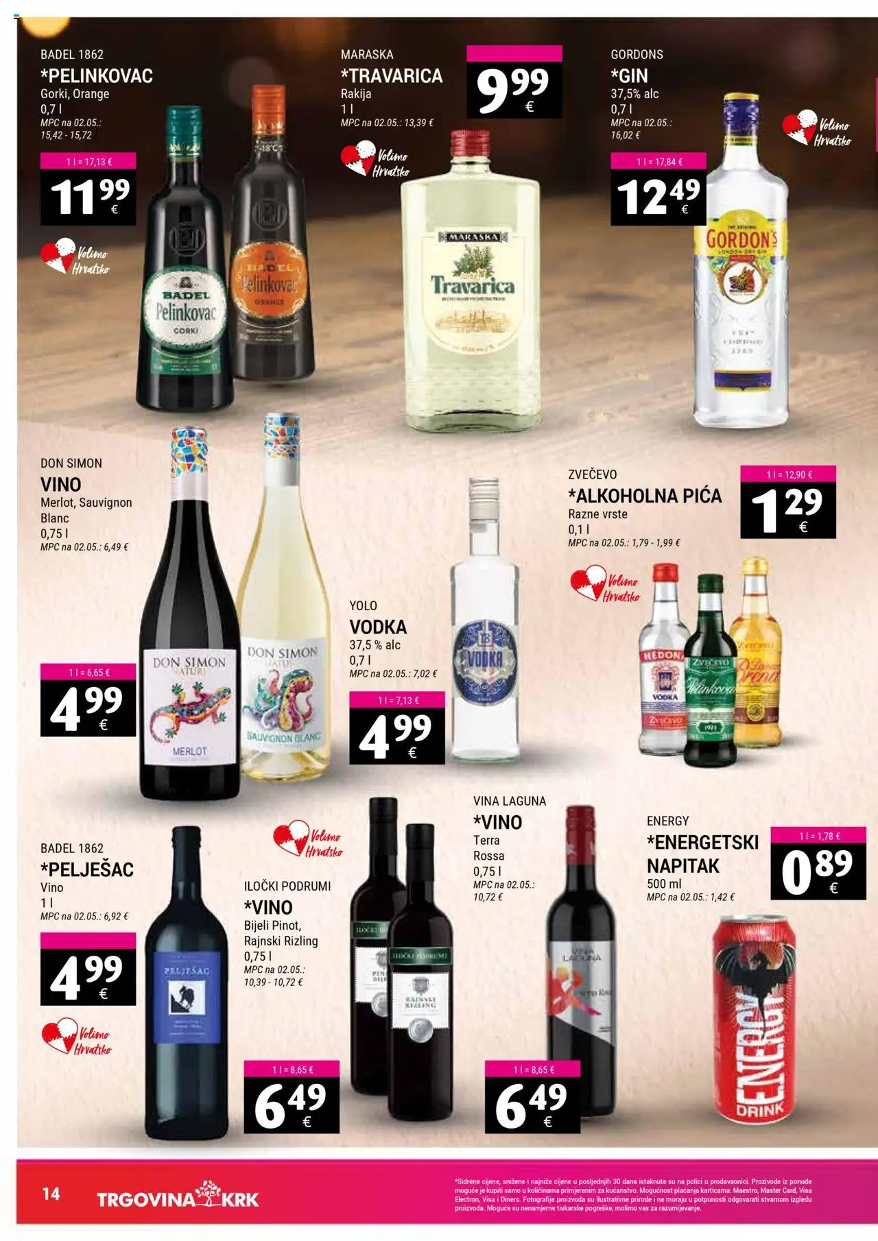 Trgovina Krk katalog | vrijedi od 01.10.2025 | Stranica: 14 | Proizvodi: Travarica, Pica, Vino, Rakija