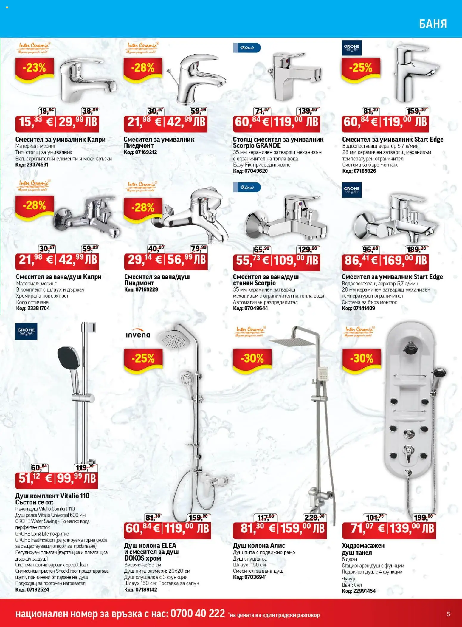 {H1} | Страница: 5 | Продукти: Сапун, Вода, Нагревател, Смесител