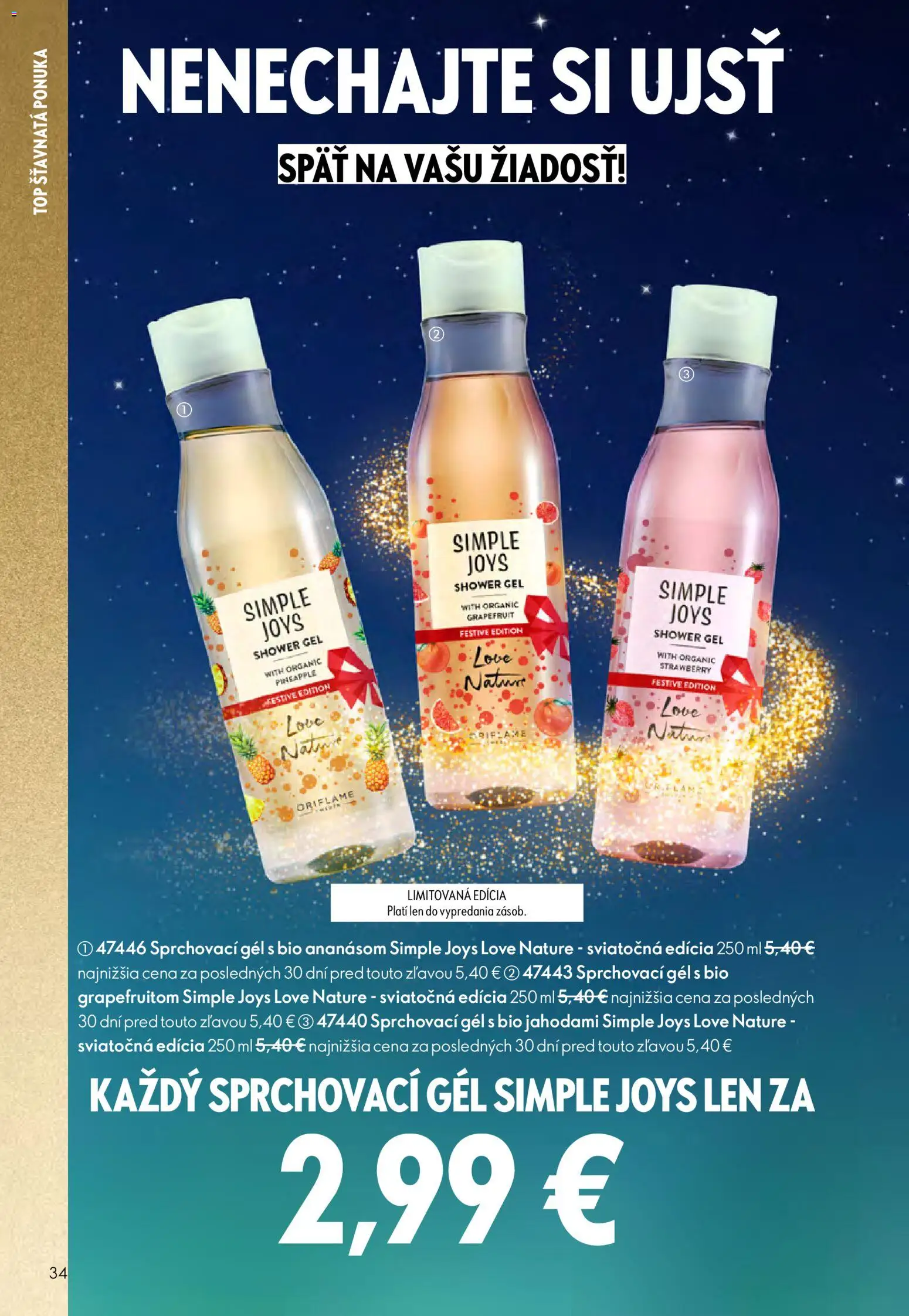 Nové Oriflame akcie – leták je platný od 12.11.2025 | Strana: 34 | Produkty: Grapefruit