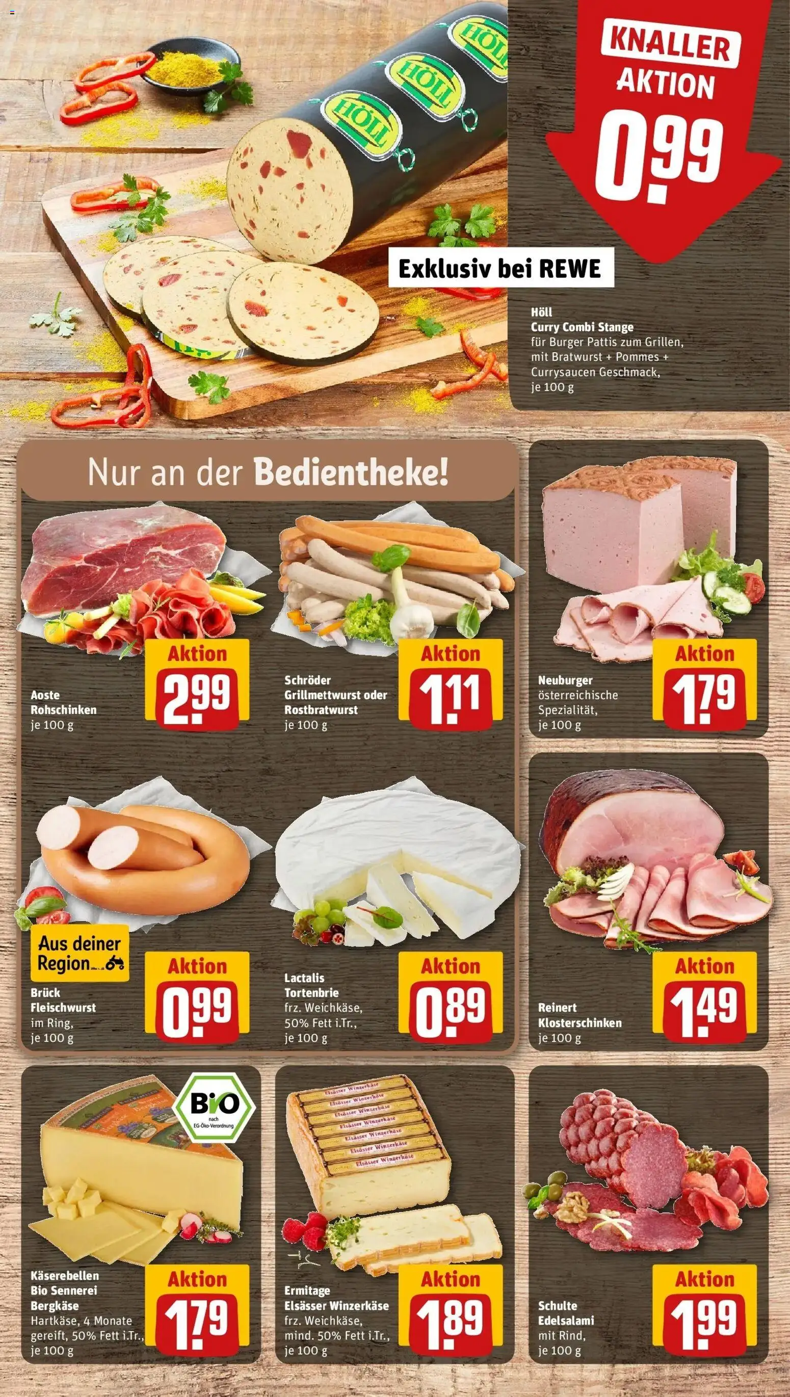 Rewe Prospekt Weiskirchen	 – gültig ab 15.03.2026 | Seite: 11 | Produkte: Pommes, Bratwurst, Burger, Salami