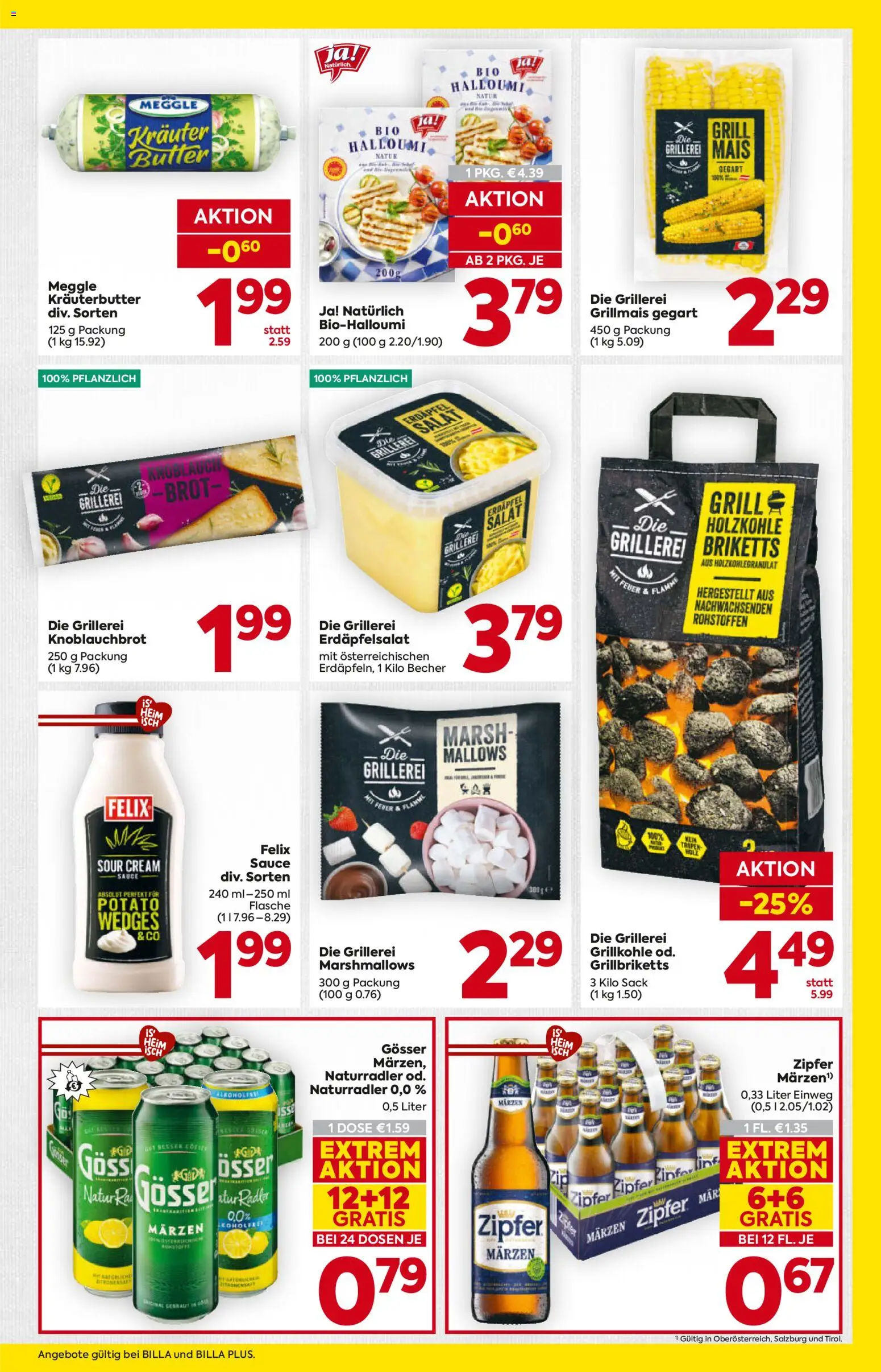 Billa Flugblatt - Oberösterreich gültig ab 23.04.2026 | Seite: 5 | Produkte: Salat, Knoblauch, Grill, Butter