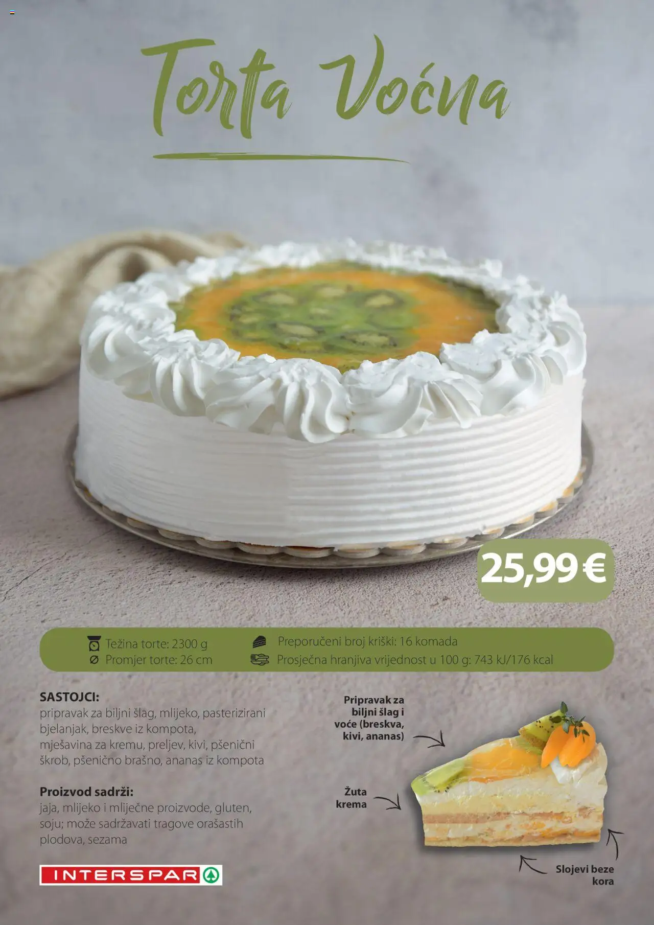 Interspar katalog | vrijedi od 31.03.2025 | Stranica: 12 | Proizvodi: Mlijeko, Krema, Šlag, Torta