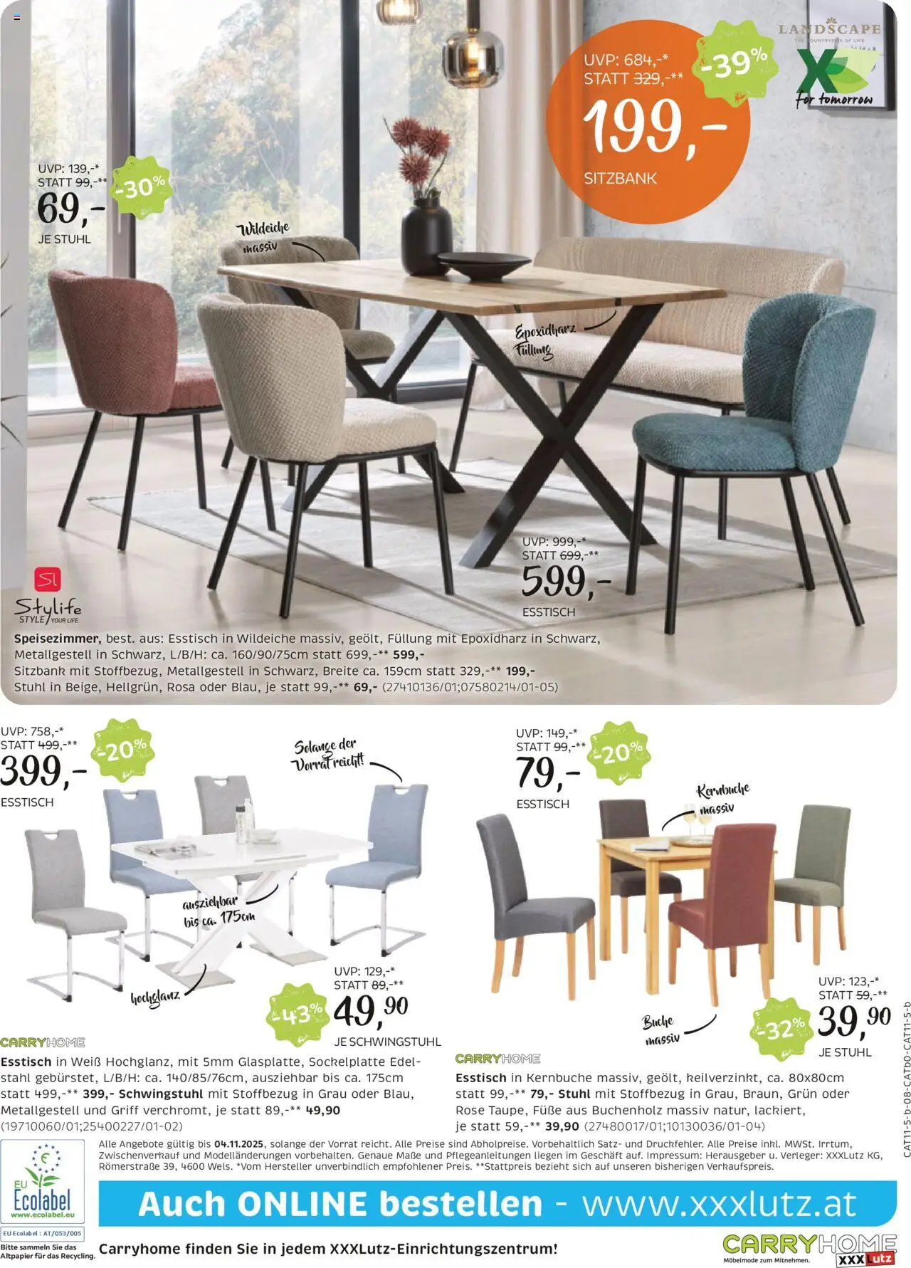 XXXLutz Carry Home gültig ab 21.10.2025 | Seite: 8 | Produkte: Stuhl