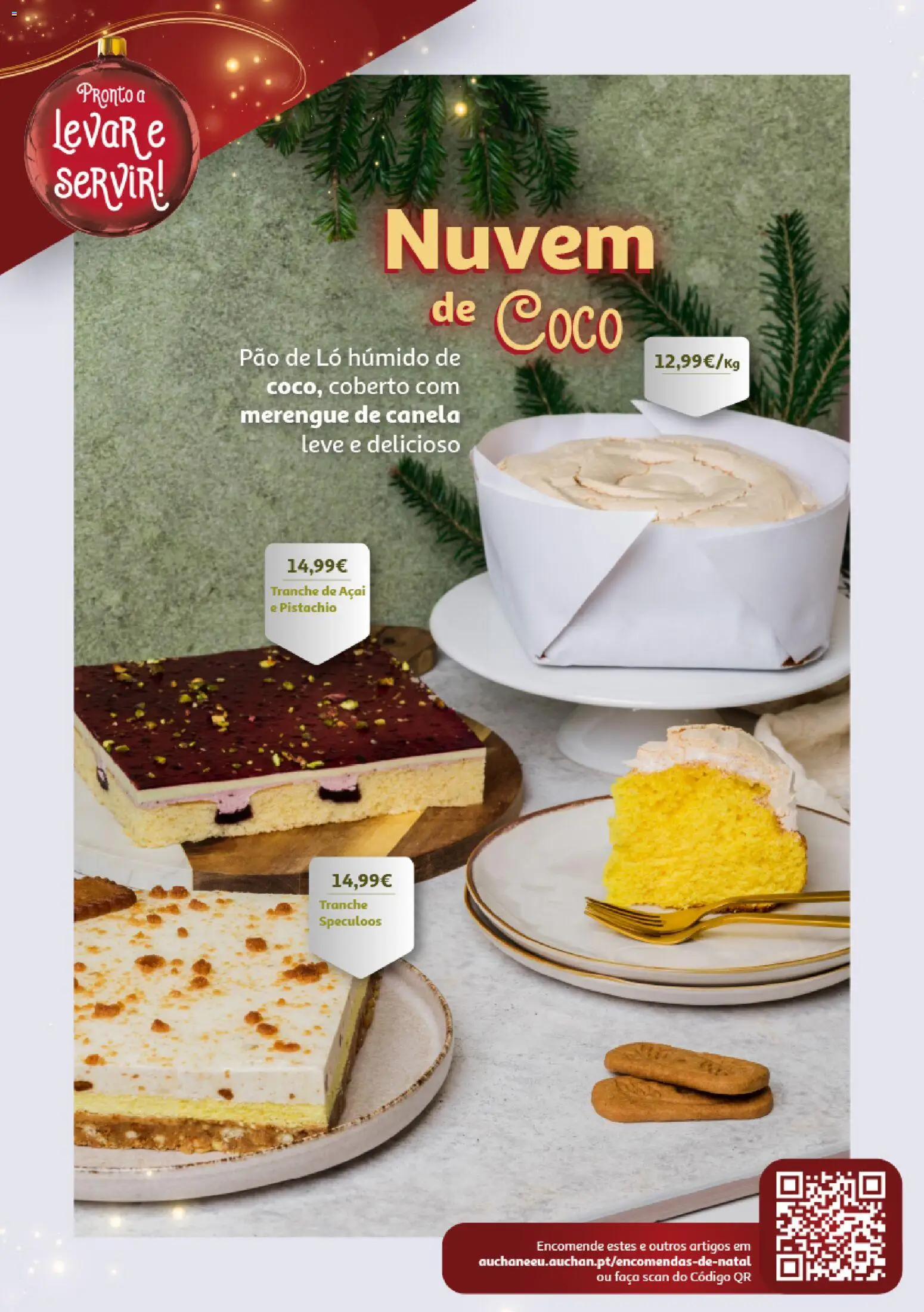 Auchan - Encomendas Natal e Ano Novo │ válido de 13.11.2025 | Página: 10 | Produtos: Faca, Açai, Canela, Pão