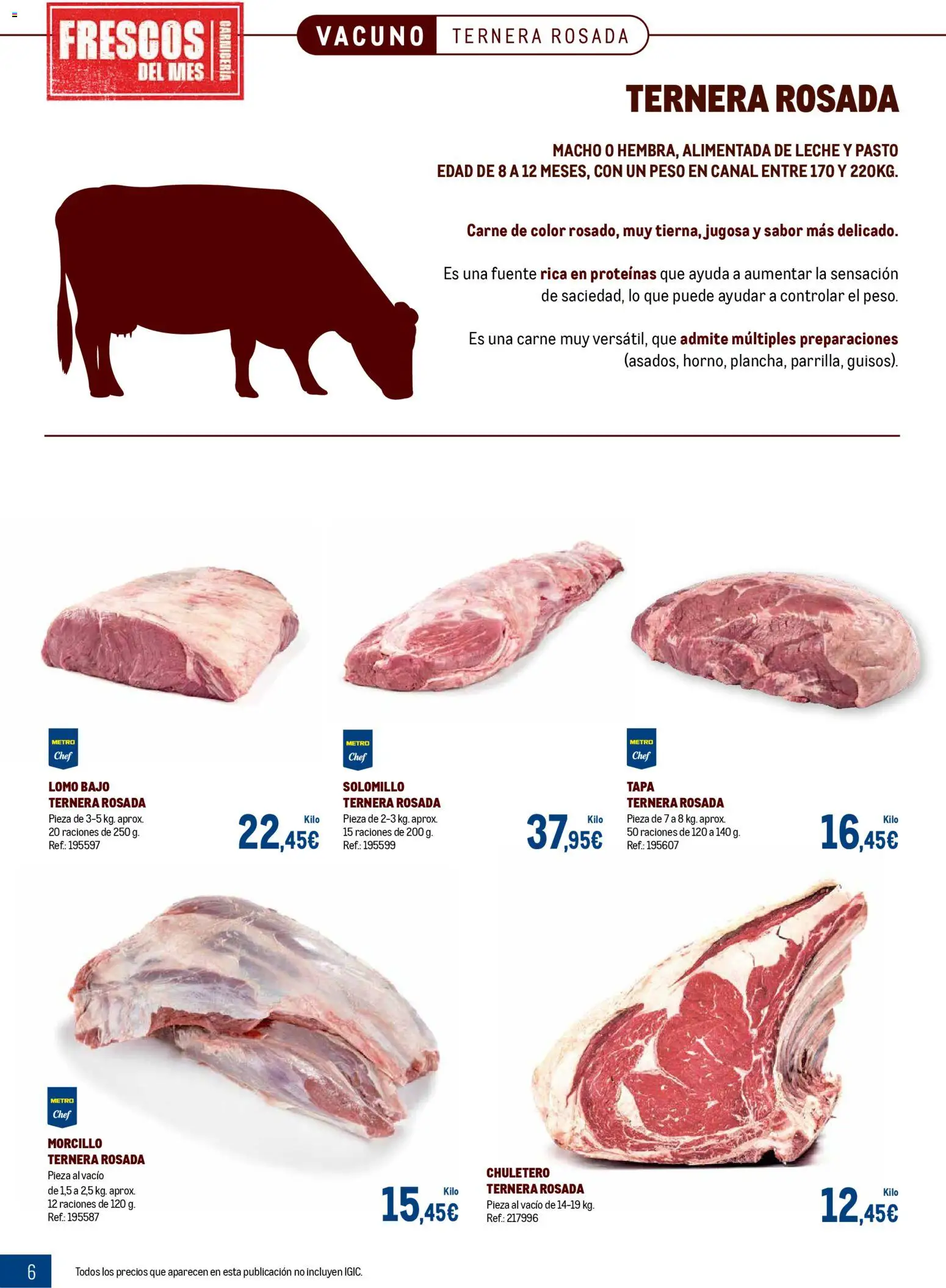 Makro - Expertos en carnes Canarias │ válido desde el 09.03.2026 | Página: 6 | Productos: Leche, Peso