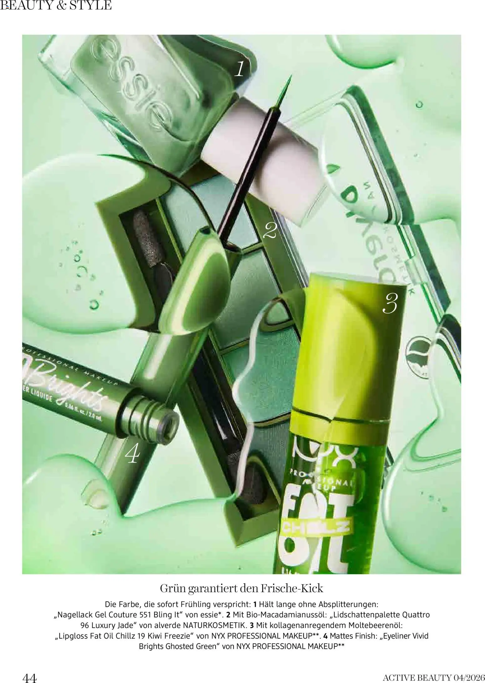 dm drogerie markt Active Beauty Magazin 04/2026 gültig ab 01.04.2026 | Seite: 44