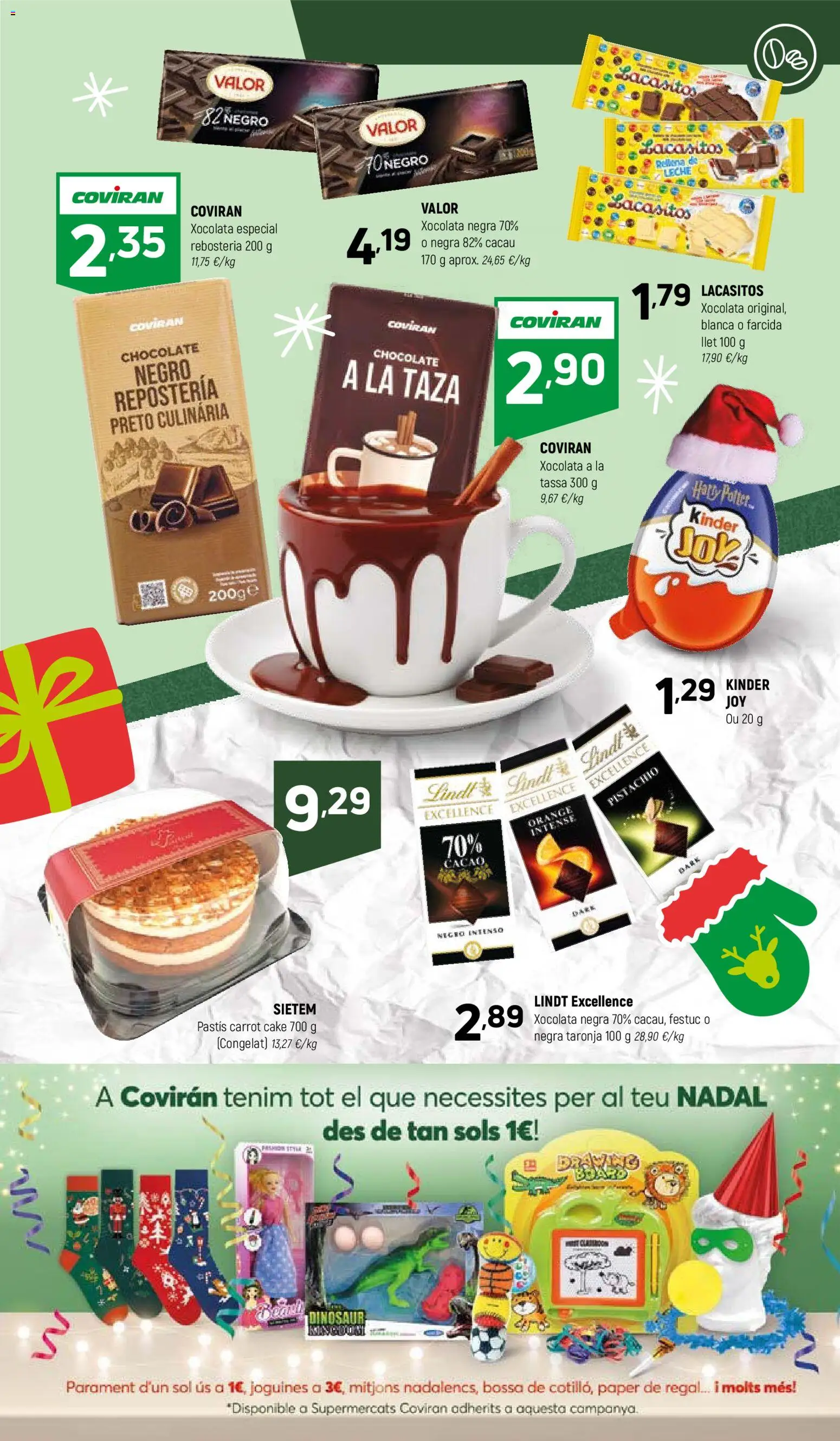 Coviran - Barcelona │ válido desde el 02.12.2025 | Página: 15 | Productos: Leche, Chocolate, Κεραία, Φρυγανιές σικάλεως