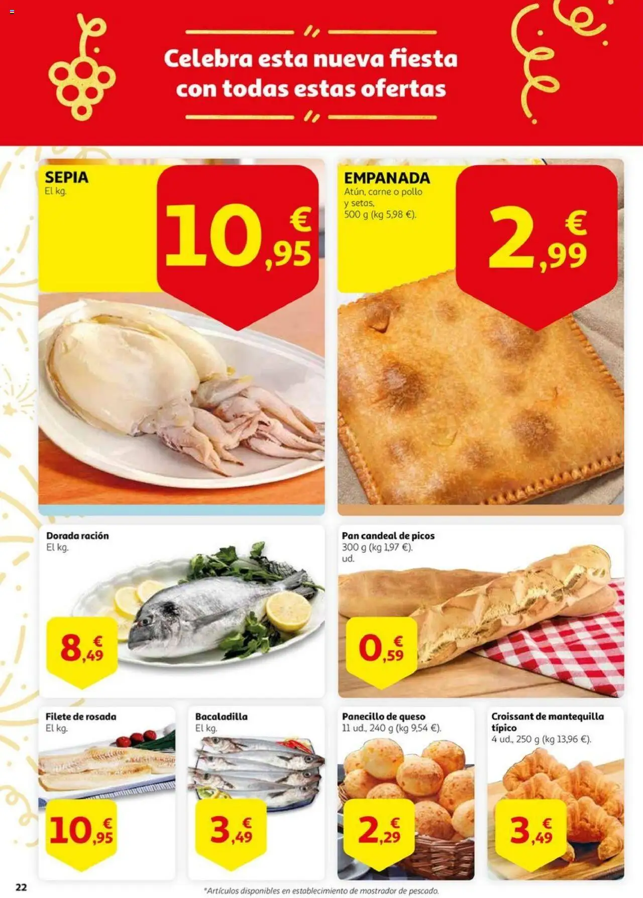Alcampo -  HP Nacional  │ válido desde el 03.06.2025 | Página: 22 | Productos: Queso, Pan, Croissant, Συσκευή ροής