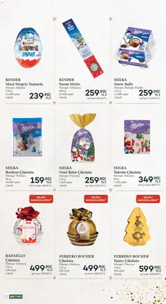 01.12.2025 tarihinden itibaren geçerli olan Metro kataloğu önizlemesi | Sayfa: 72 | Ürünler: Yumurta, Çikolata