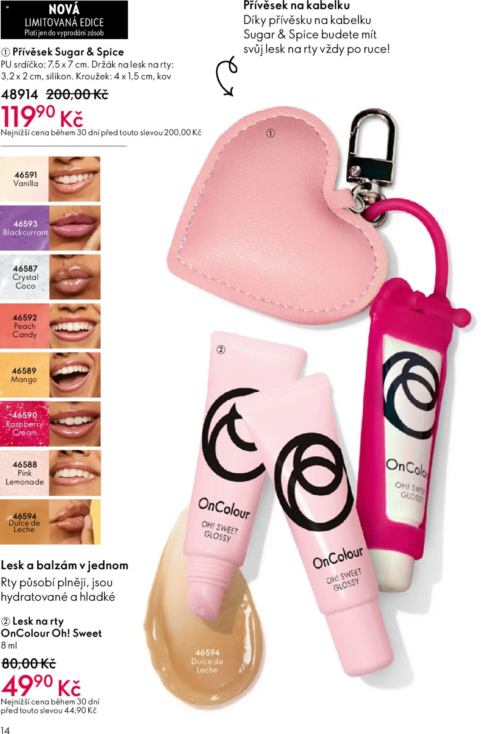 Oriflame katalog č. 05/2026 od 25.03.2026 | Strana: 14 | Produkty: Mango, Lesk na rty