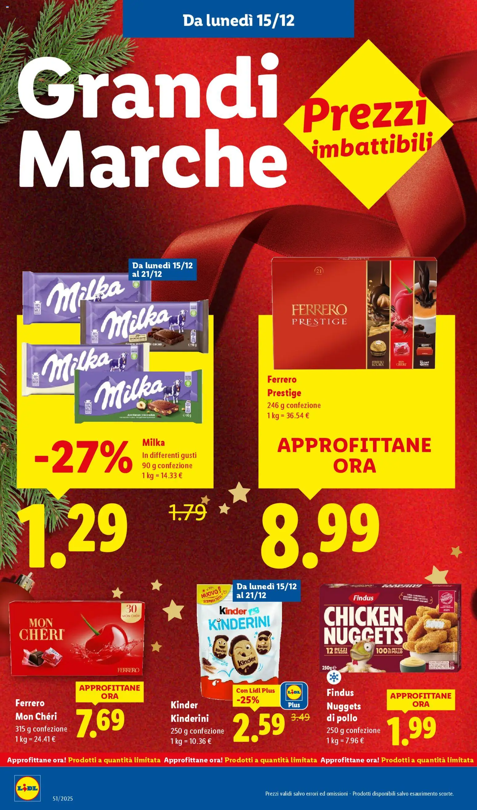 Volantino Lidl del 15.12.2025 | Pagina: 26 | Prodotti: Pollo, Nuggets, Cacao