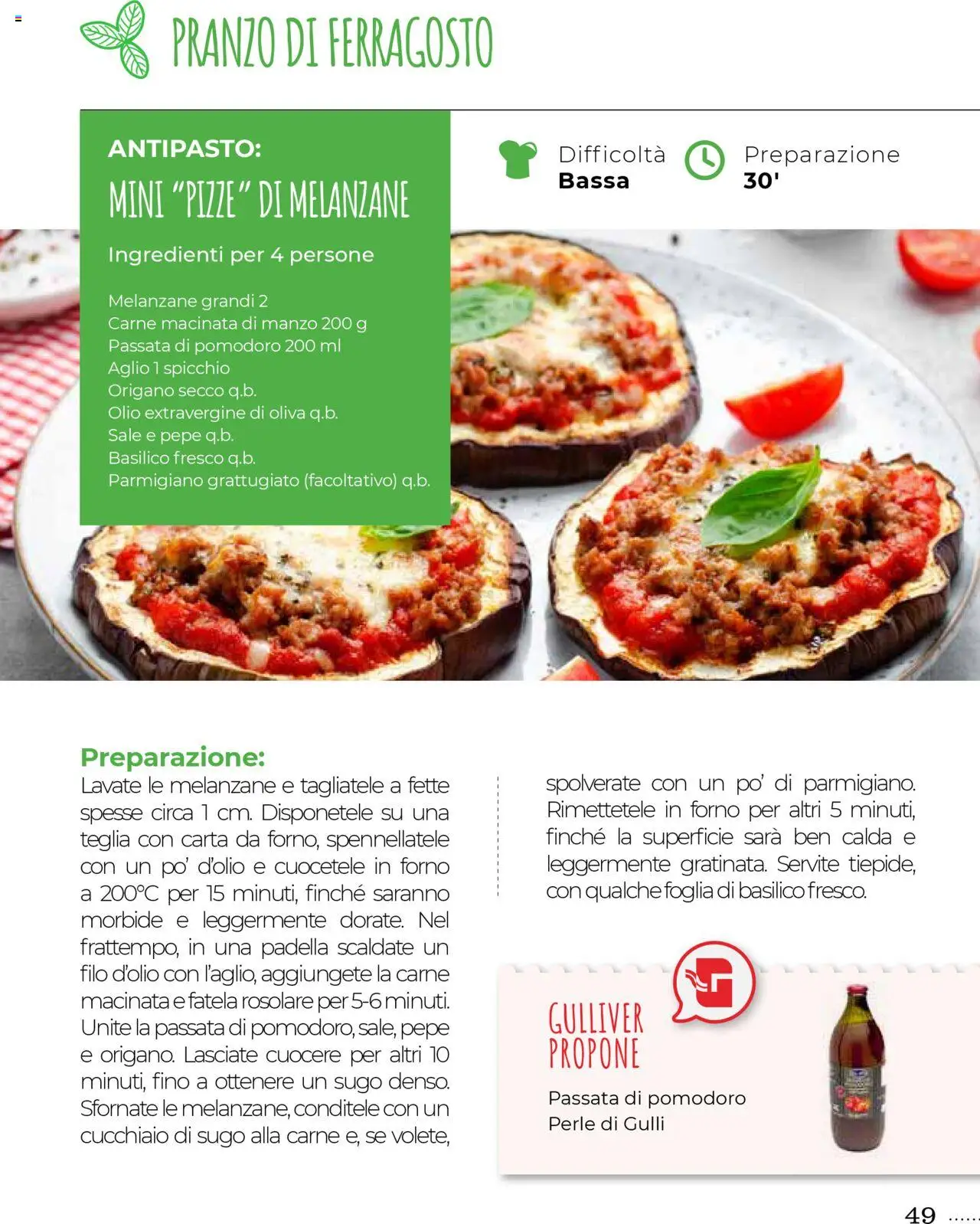 Volantino Gulliver del 01.08.2025 | Pagina: 49 | Prodotti: Olio, Aglio, Melanzane, Sugo