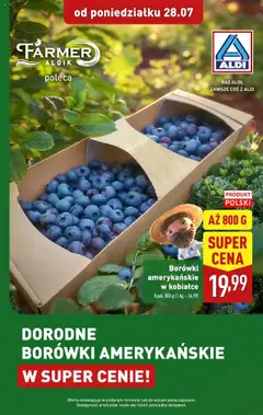 Pogląd oferty "Aldi Gazetka - Promocja borówki" - ważna od 28.07.2025