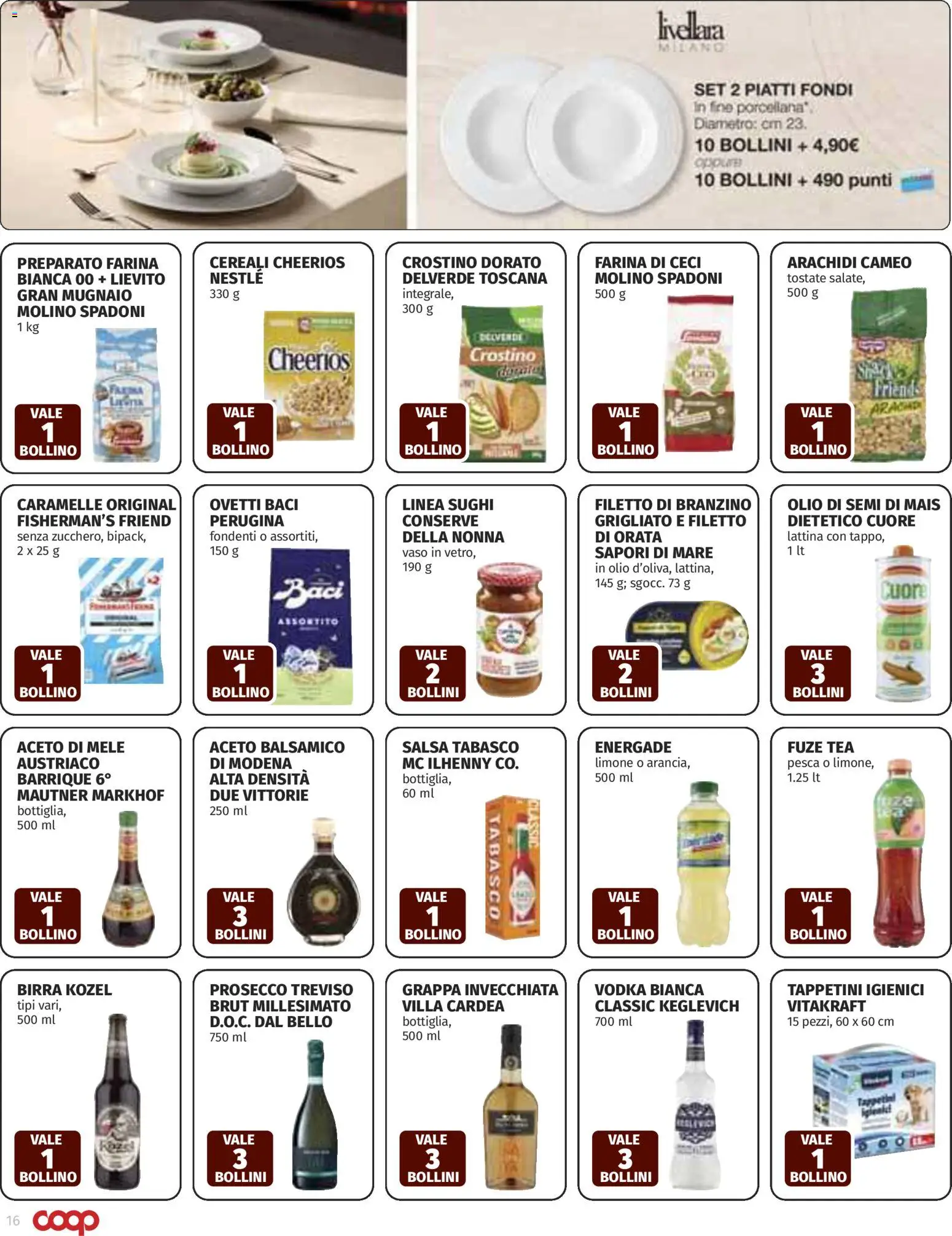 Volantino COOP del 12.03.2026 | Pagina: 16 | Prodotti: Mele, Aceto di mele, Farina, Grappa