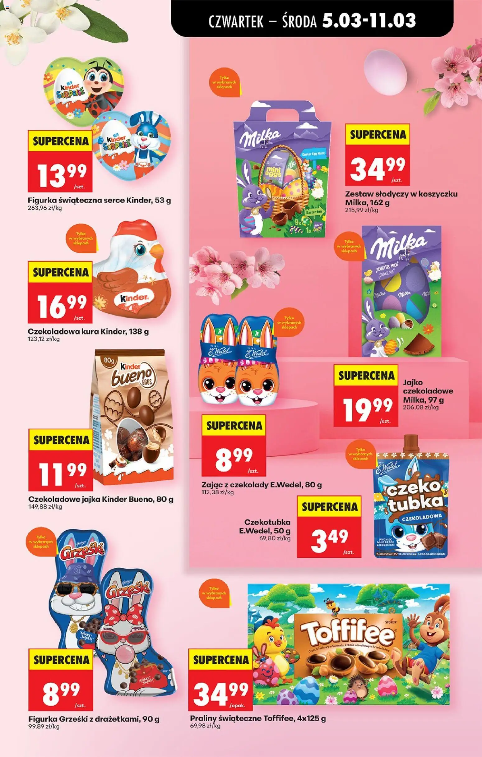 Biedronka Polsko leták - Codziennie niskie ceny od 05.03.2026 | Strana: 63 | Produkty: Milka, Kinder, Kinder Bueno