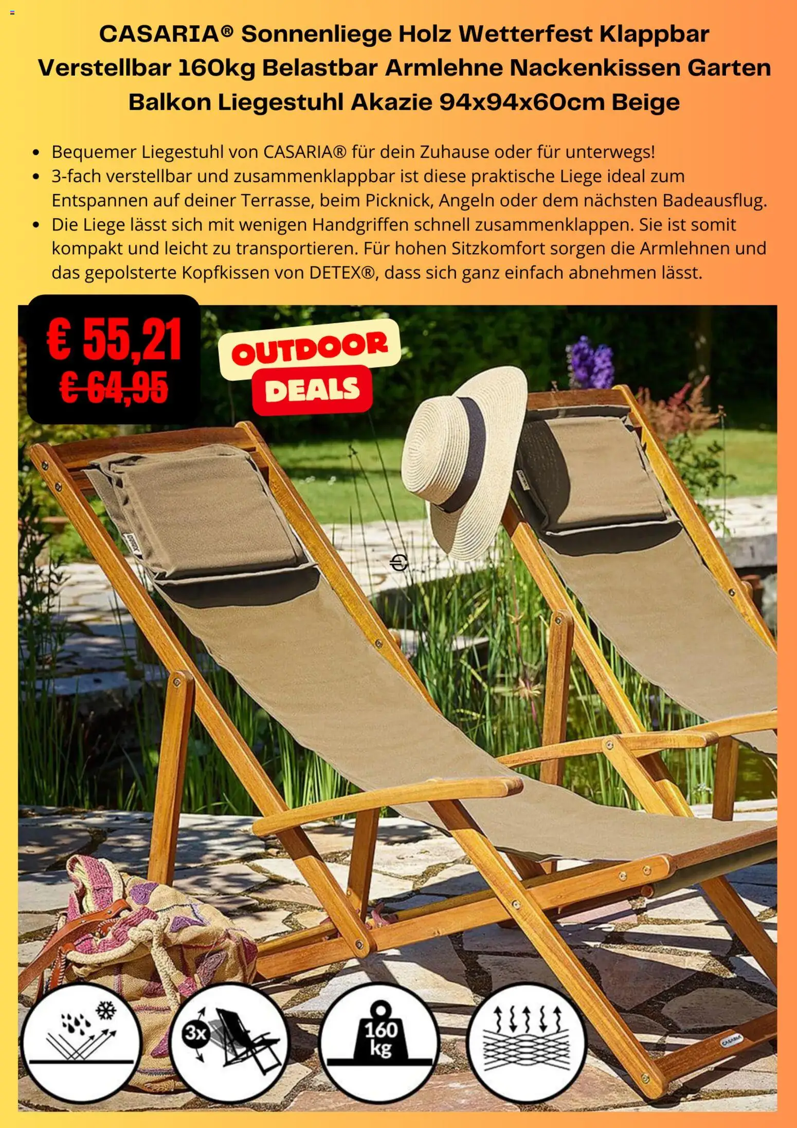 Kaufland Flugblatt gültig ab 09.03.2026 | Seite: 3 | Produkte: Liegestuhl