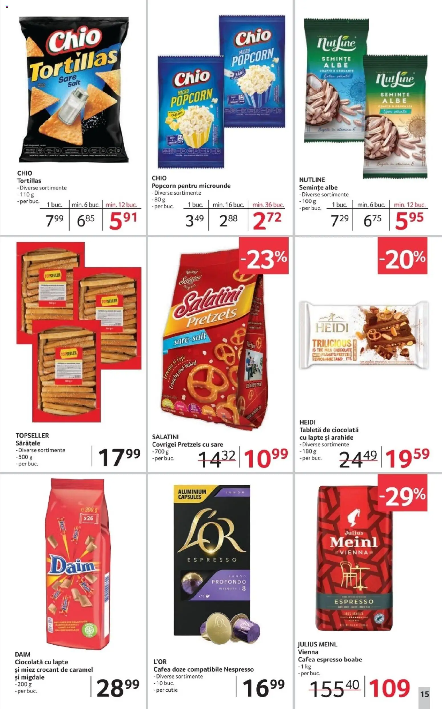 Noul catalog Selgros – valabil de la 02.01.2026 | Pagină: 15 | Produse: Lapte, Cafea, Tortillas, Sare
