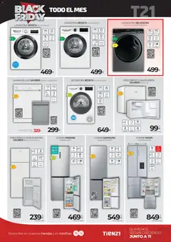 Vista previa Tien 21 Black Friday válido desde el 01.11.2025 | Página: 2 | Productos: Lavadora, Lavavajillas, Combi, Cesta