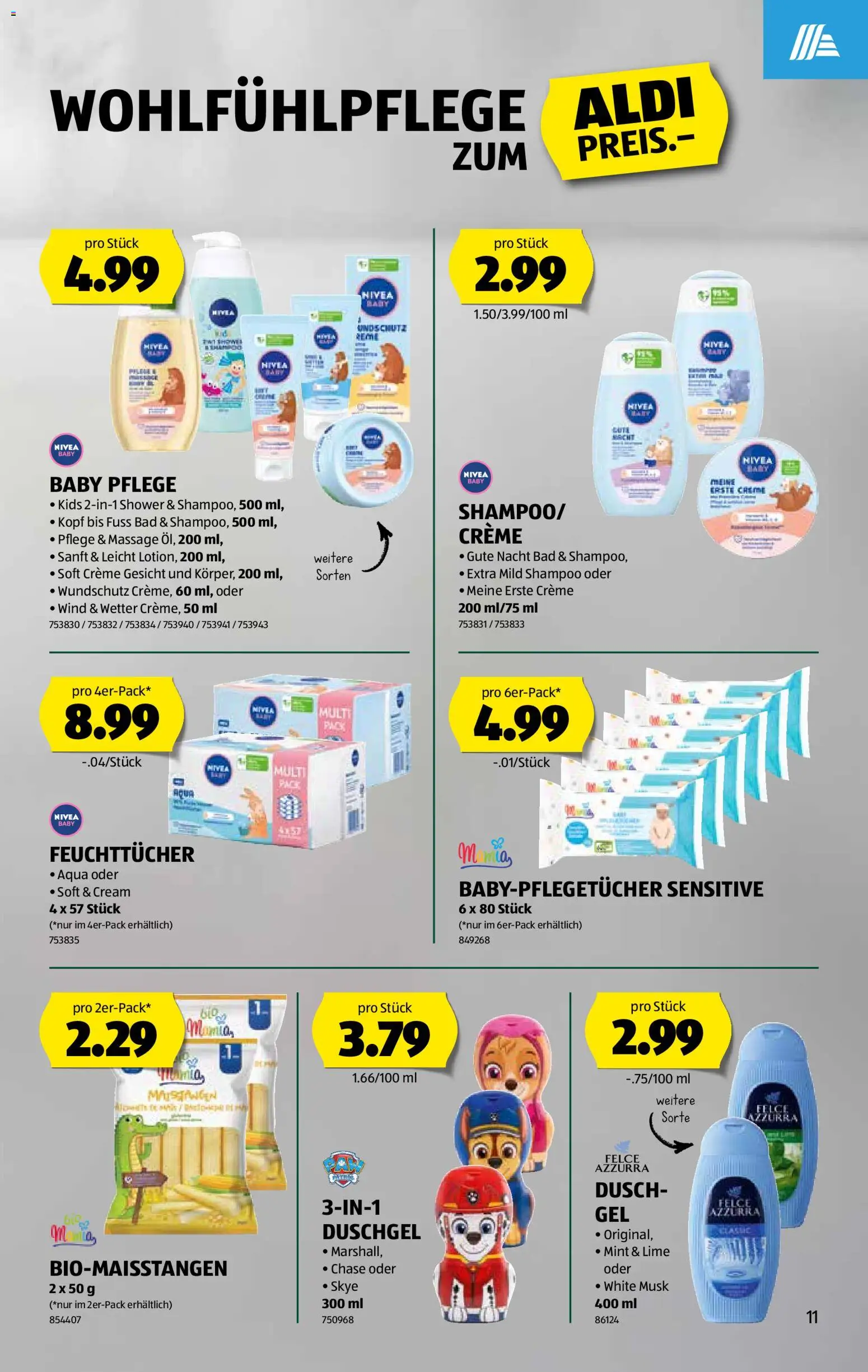 Aldi aktionen – gültig ab 19.03.2026 | Seite: 12 | Produkte: Bad, Shampoo, Duschgel, Creme