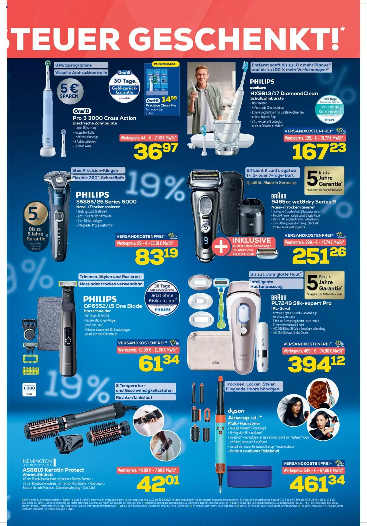 Euronics  Aktueller Prospekt - gültig ab dem 13.08.2025 | Seite: 5 | Produkte: Kabel, Philips, Dyson, Zahnpasta