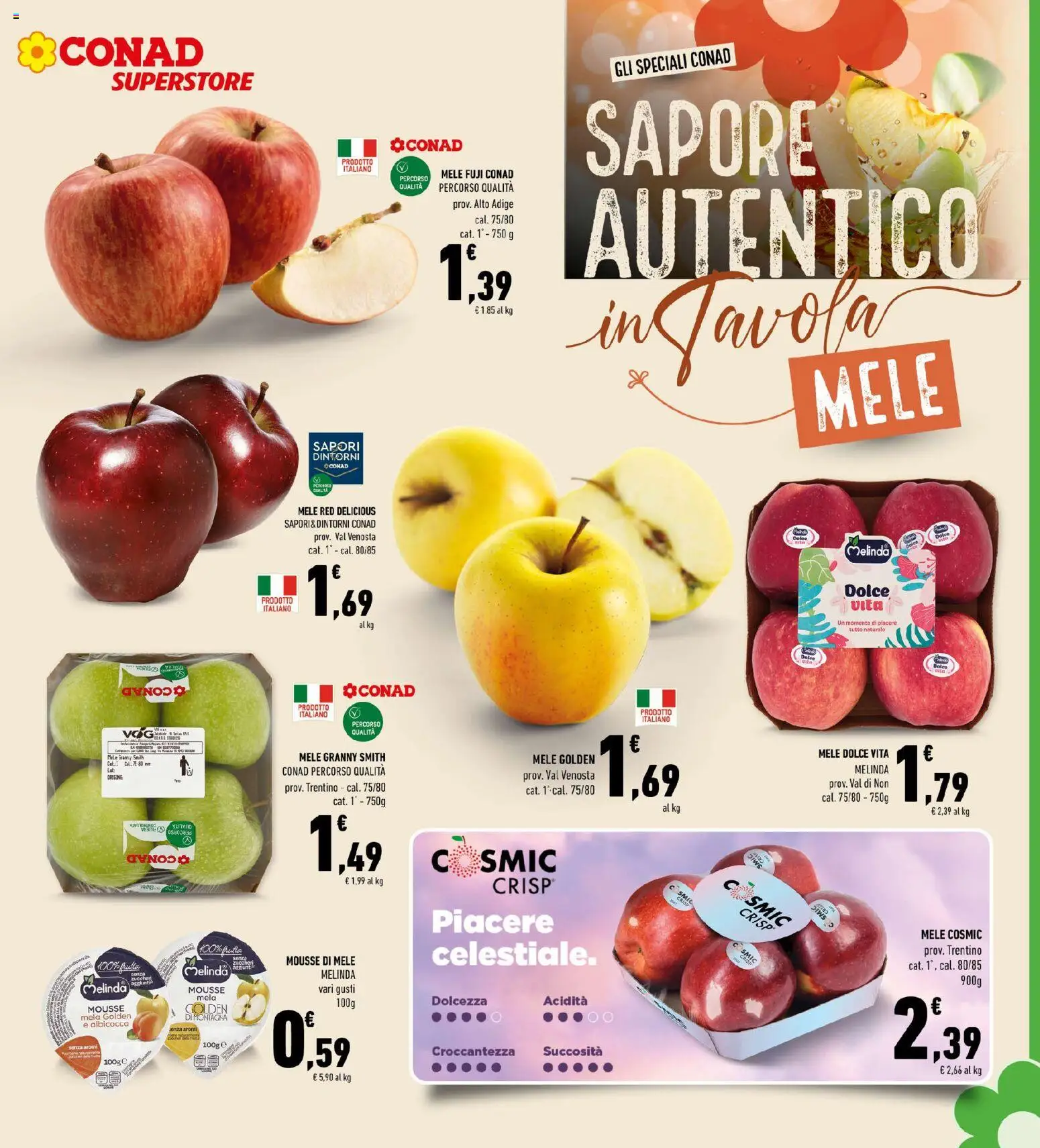 Volantino Conad del 25.02.2026 | Pagina: 7 | Prodotti: Mele