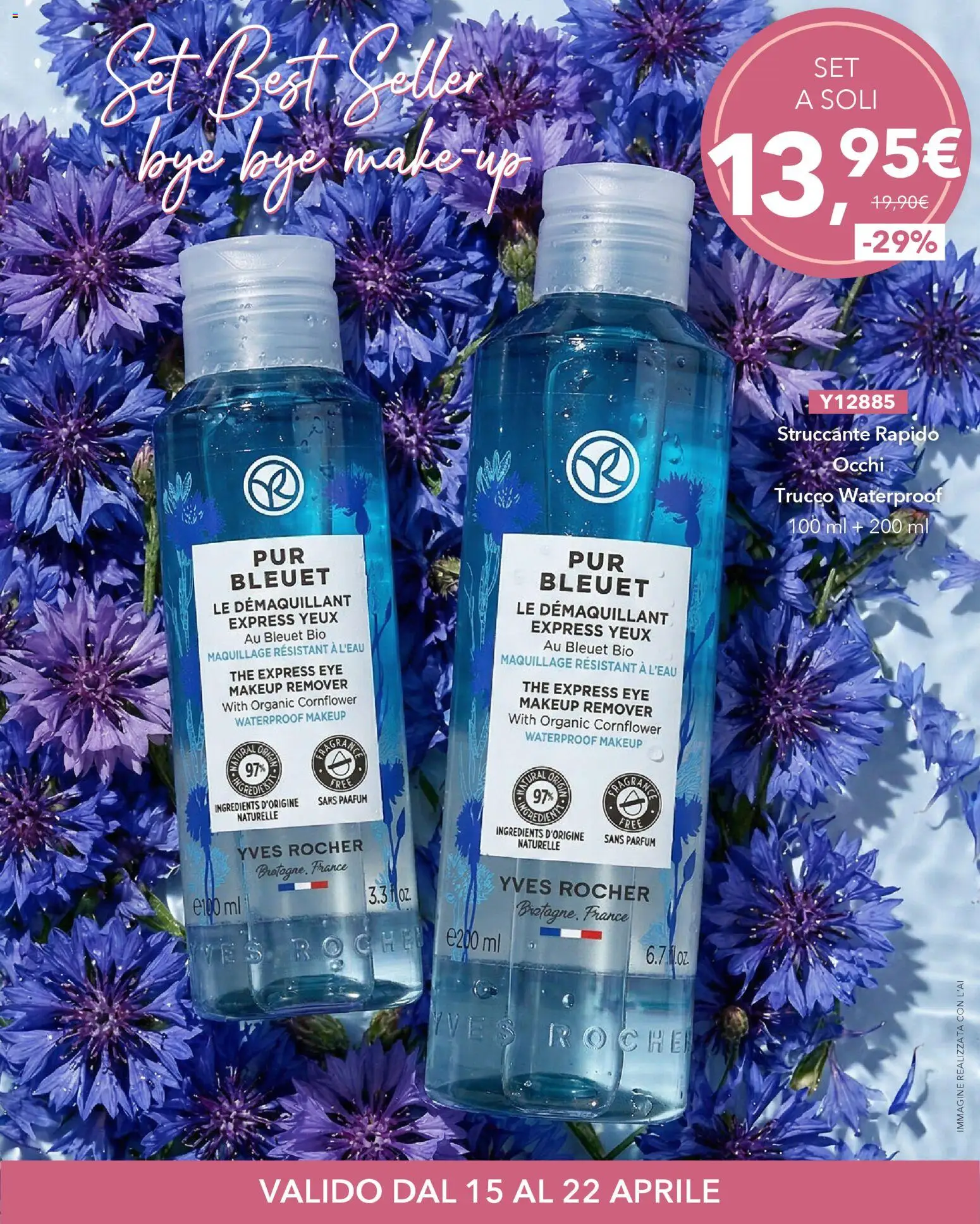 Volantino Yves Rocher del 15.04.2026 | Pagina: 4 | Prodotti: Struccante, The, Trucco